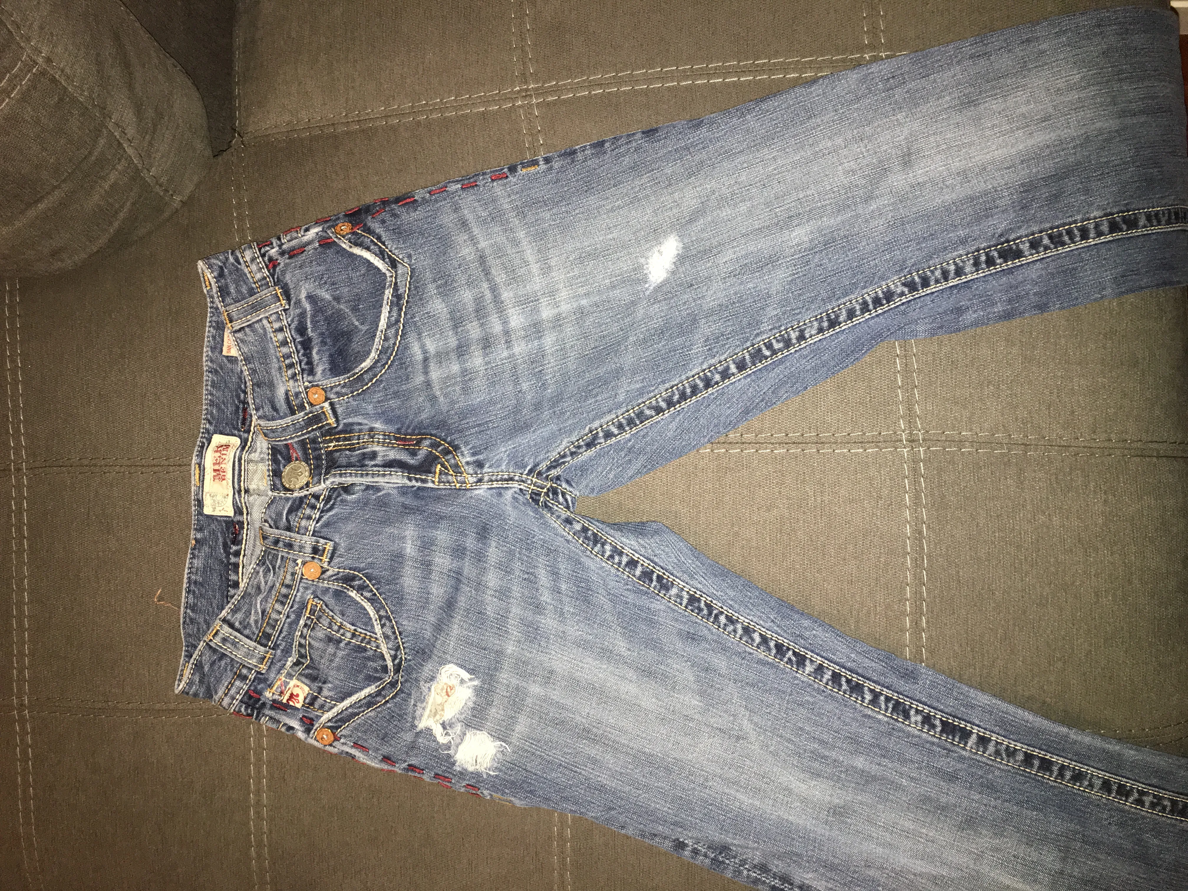 Mek denim distressed jeans