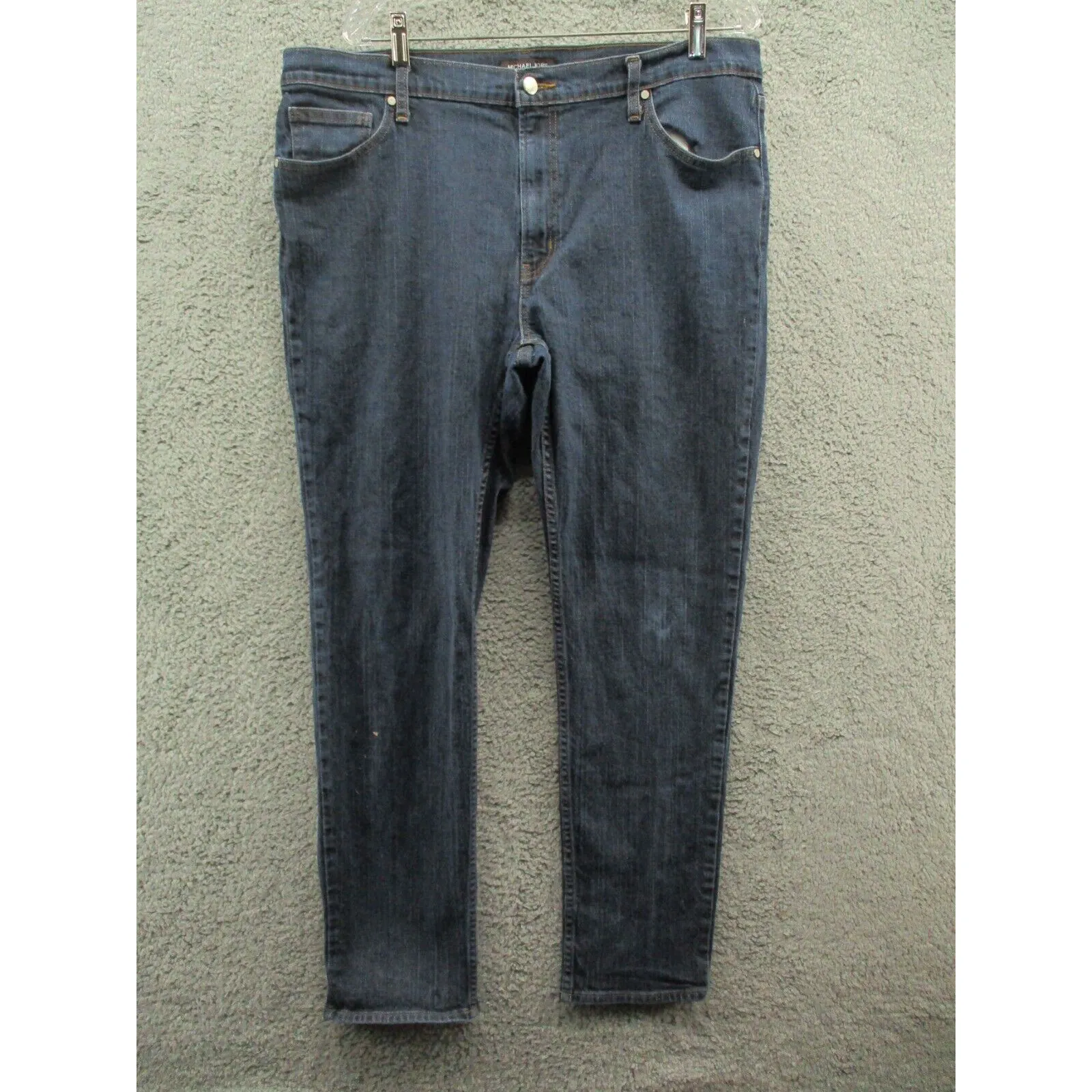 Michael Kors Jeans Grant Classic Fit Slim Blue Medium Wash Denim Mens 38x32