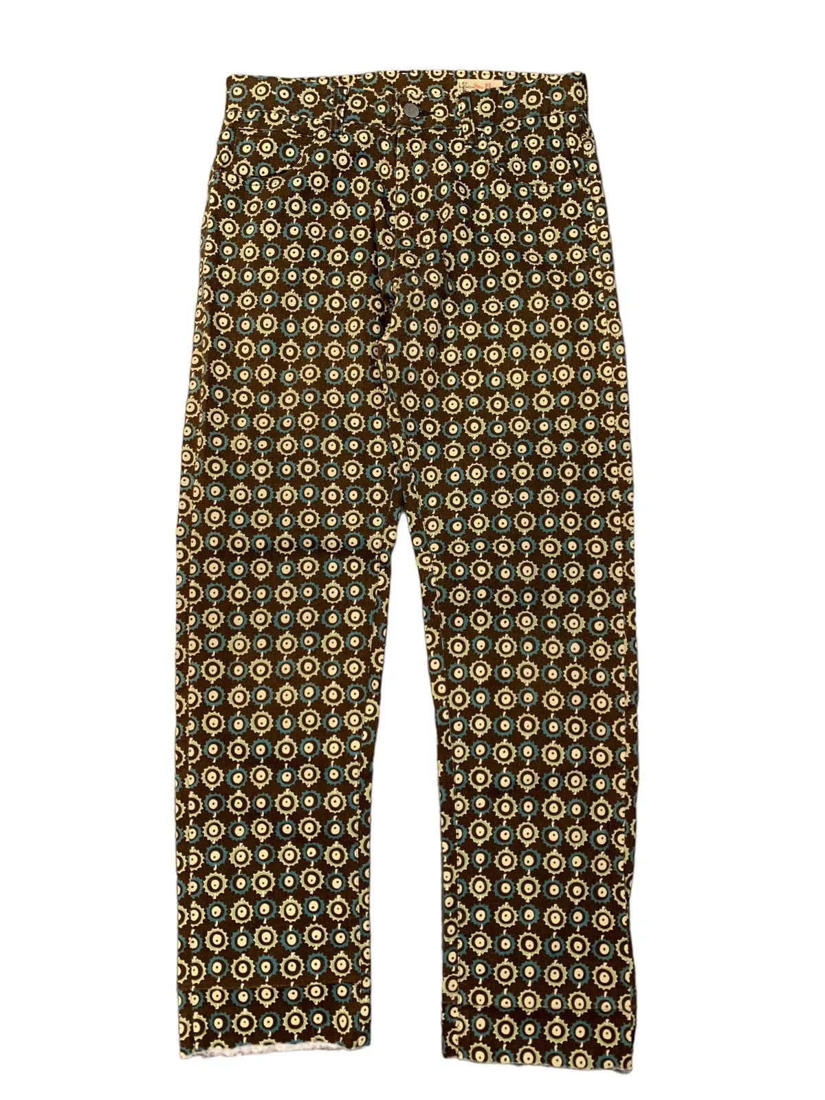 Vintage Dry Bones patterned denim