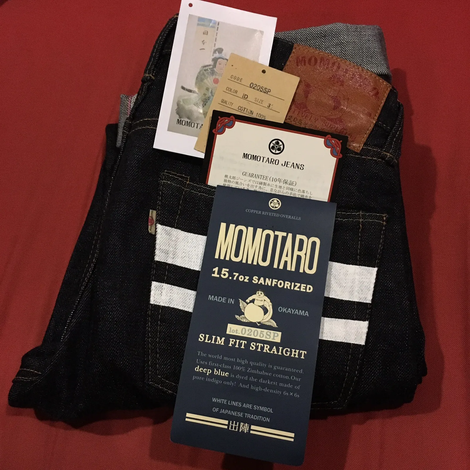 Momotaro 0205SP Slim Straight Denim