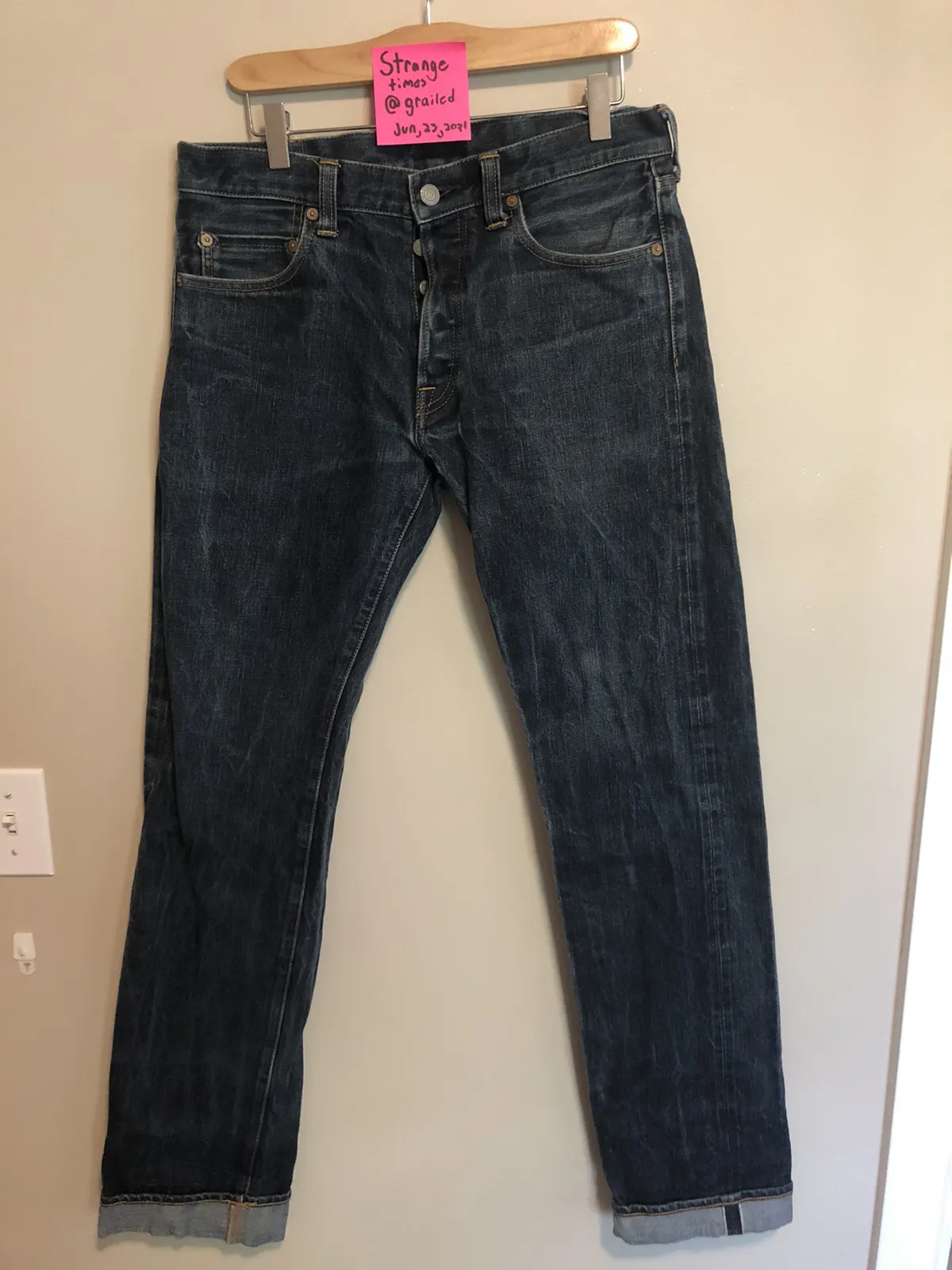 MOMOTARO Heavy Selvedge Denim SkyBlue Jeans 33