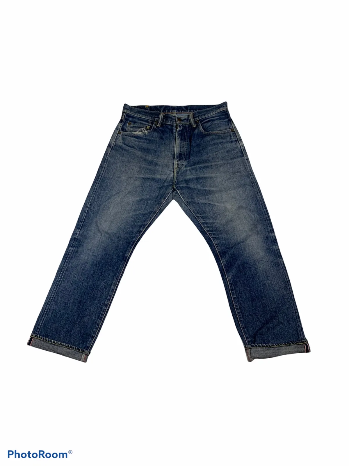 Distressed Momotaro Selvedge Jeans