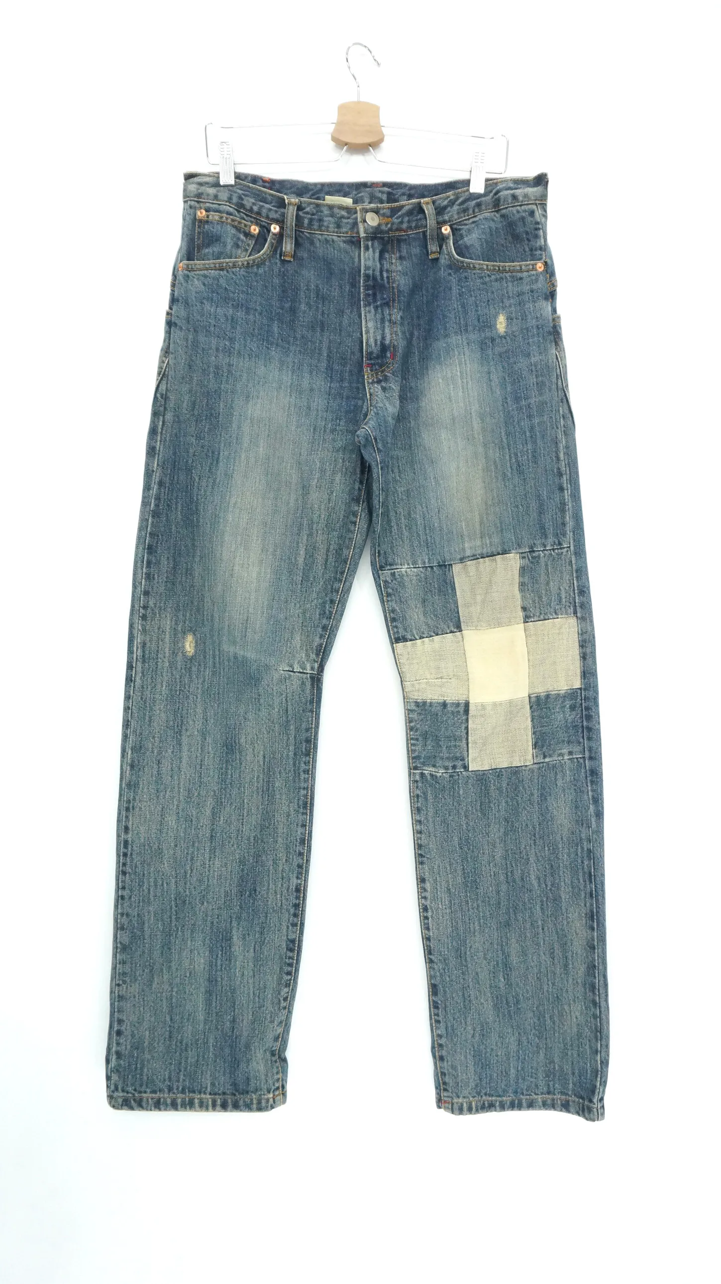 Japanese Brand HWAN Vintage Worn Jeans