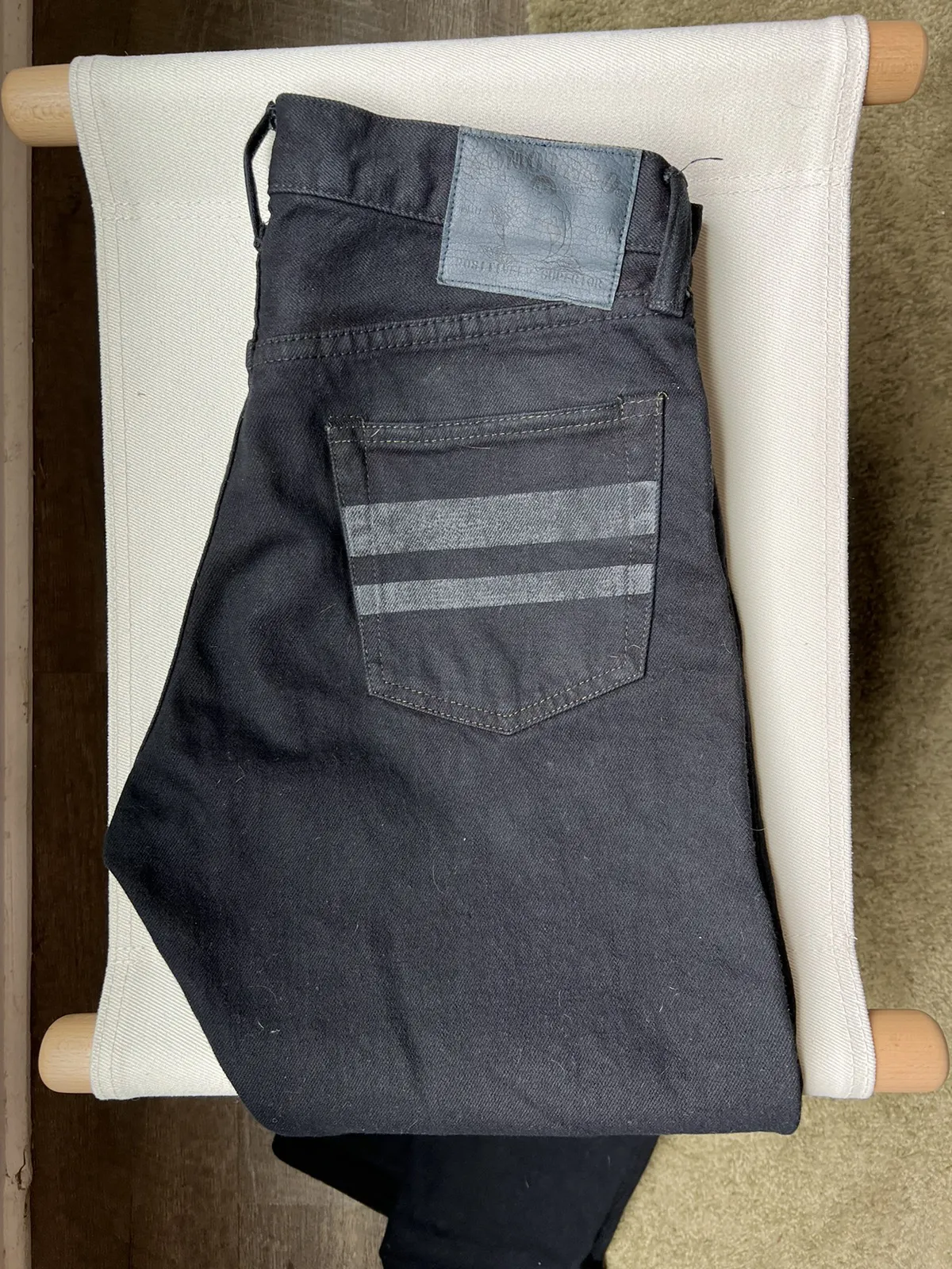 Momotaro "Black Overdye" 15.7oz Natural Tapered Fit Size 29