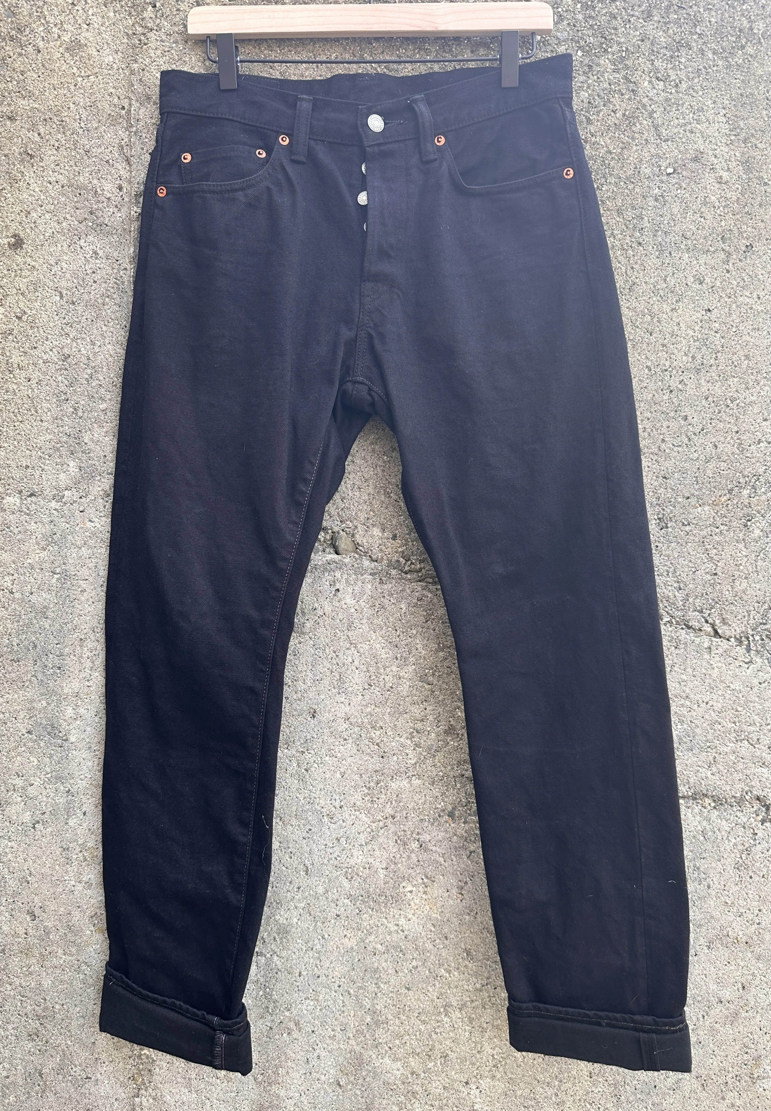 Momotaro "Black Overdye" 15.7oz Selvedge Denim