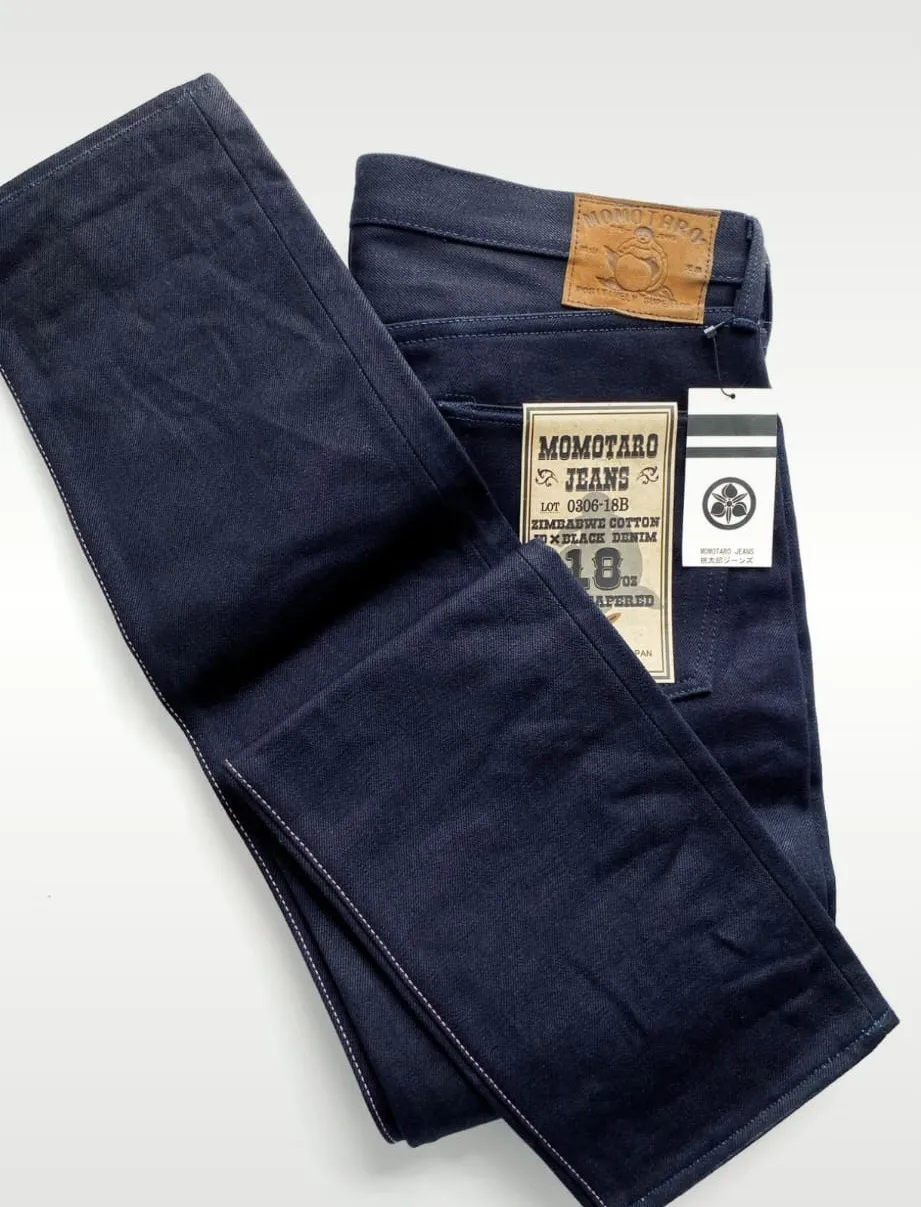 Momotaro indigo black 18oz