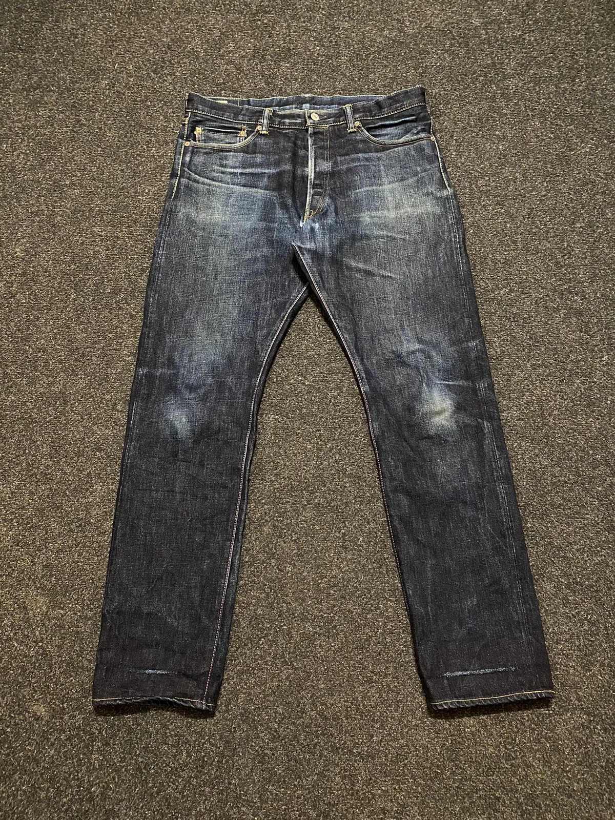 Momotaro Distressed Baggy Jeans Denim Selvedge Made In Japan