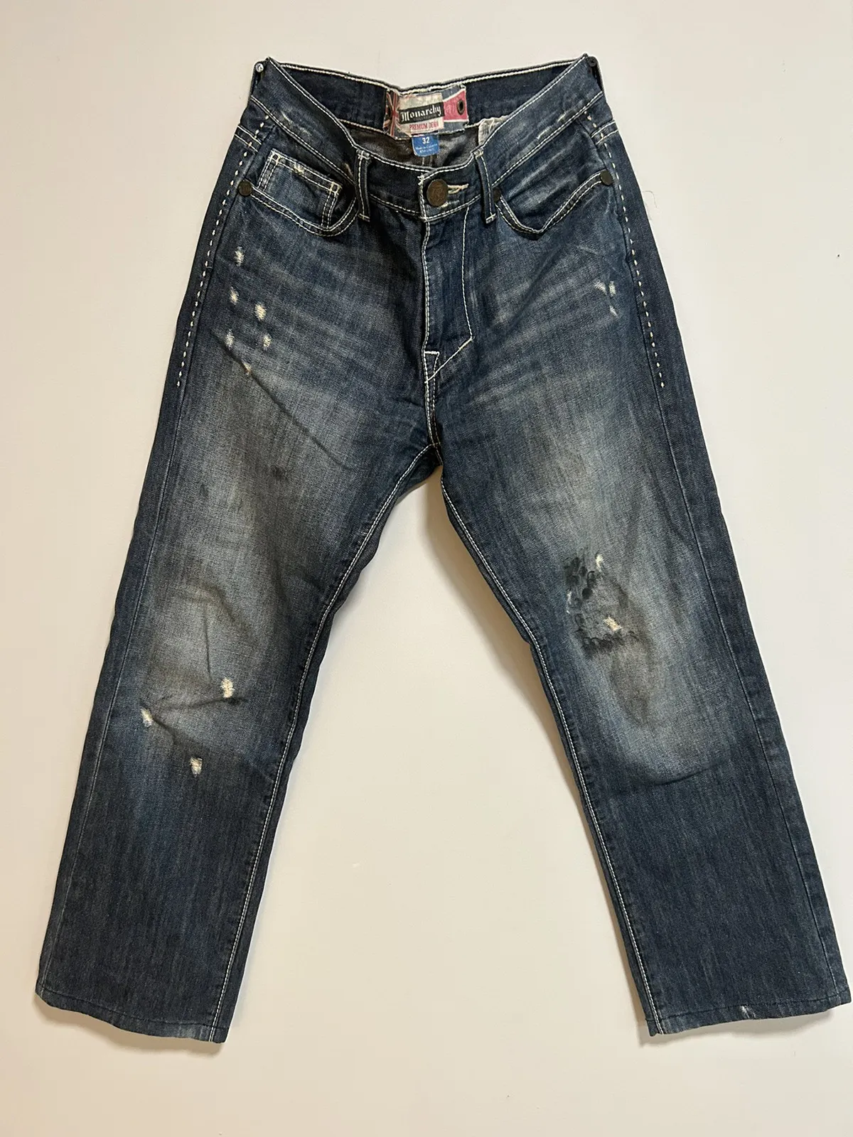 Vintage Monarchy Distressed Denim