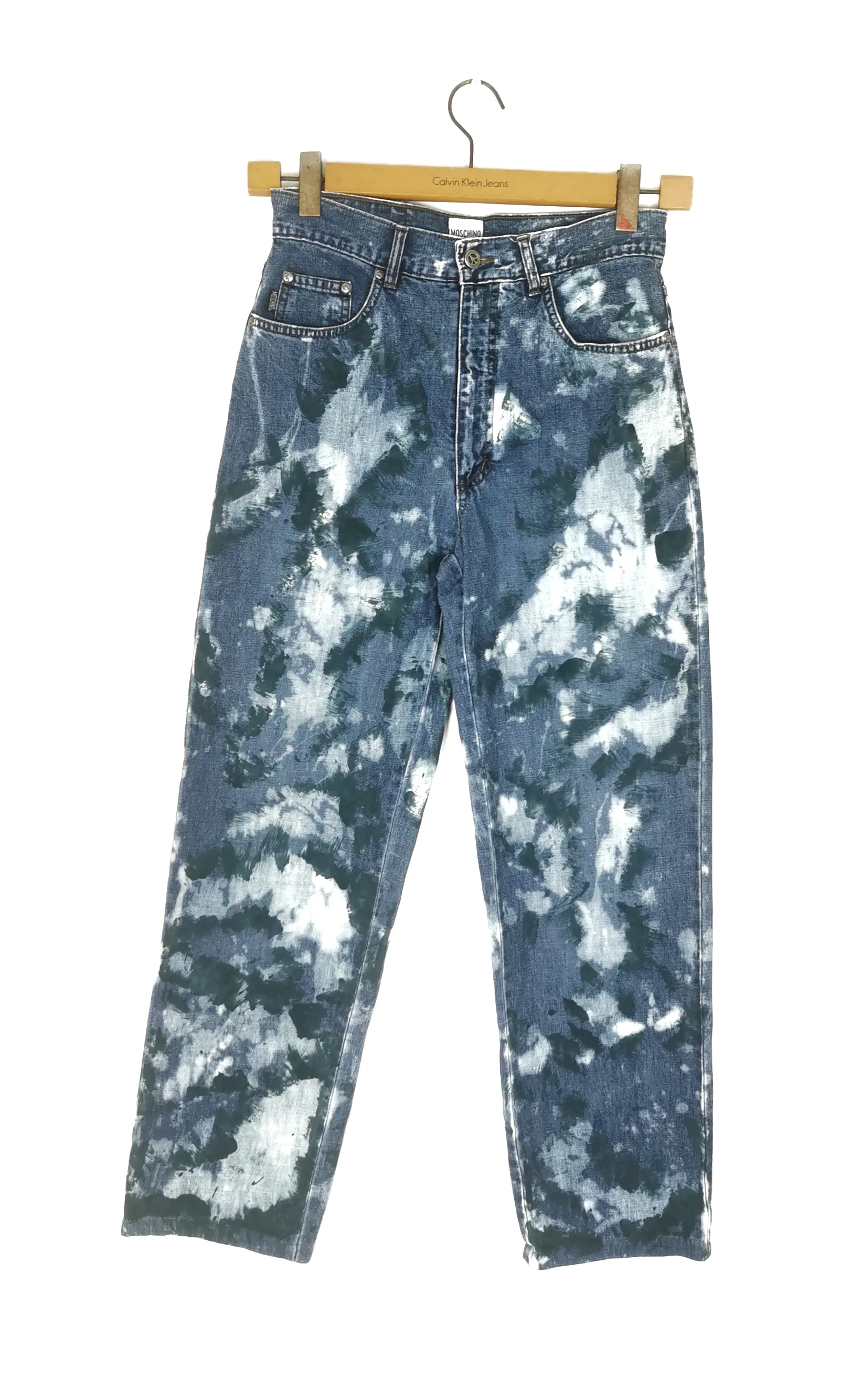 MEGA RARE!! Moschino® Bleached Painted Jean