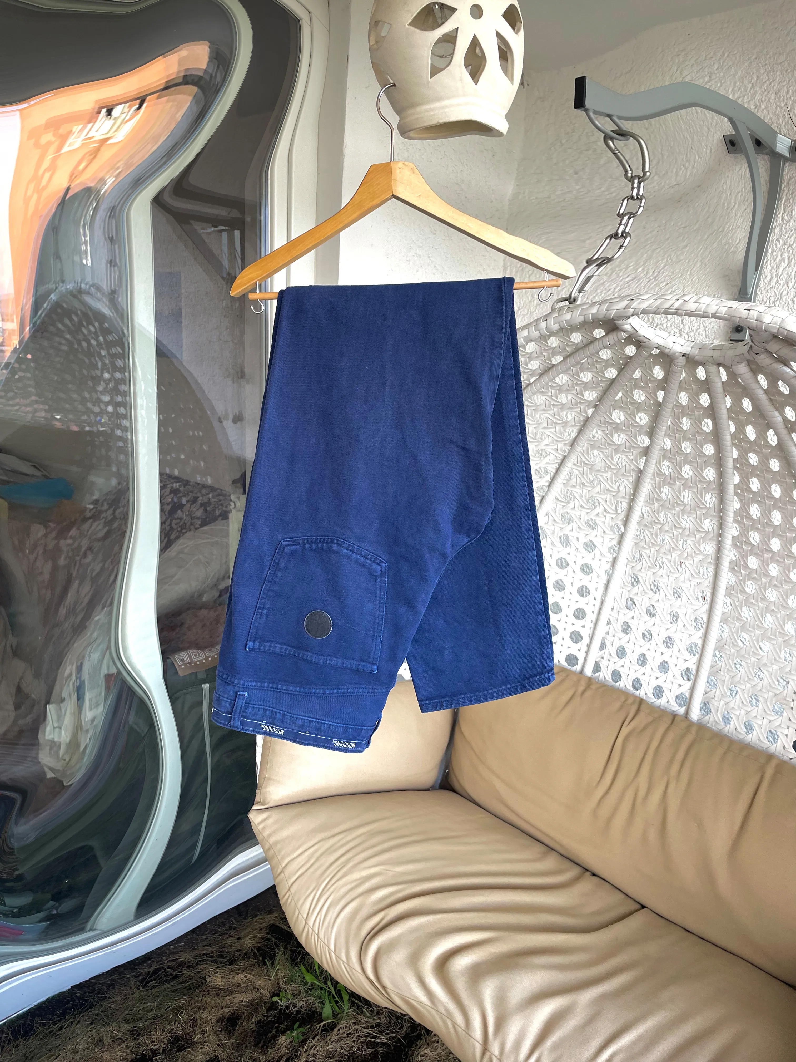 Moschino Jeans Pease Vintage 90s Made in Italy Blue Pants