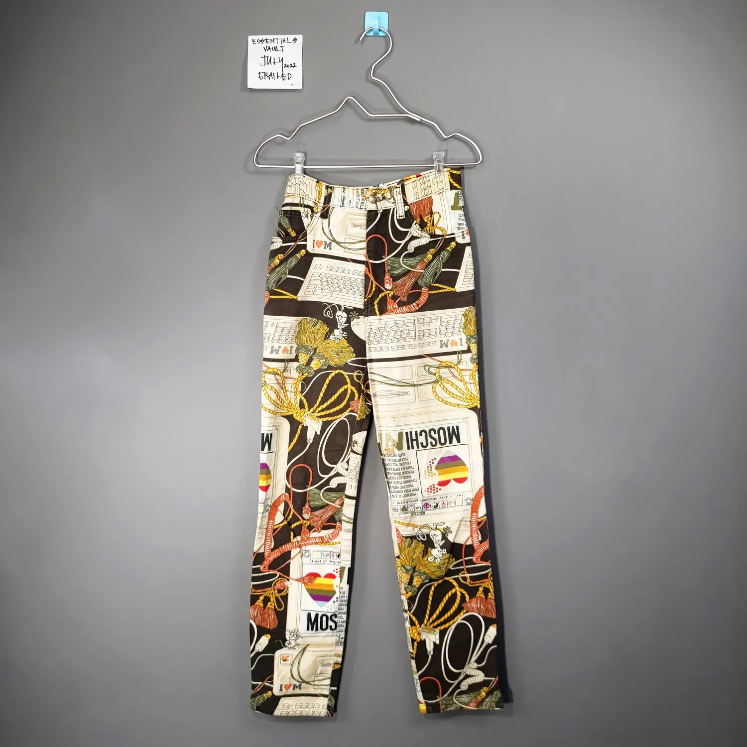 Moschino Jeans Pop Art All Overprint Denim Pant