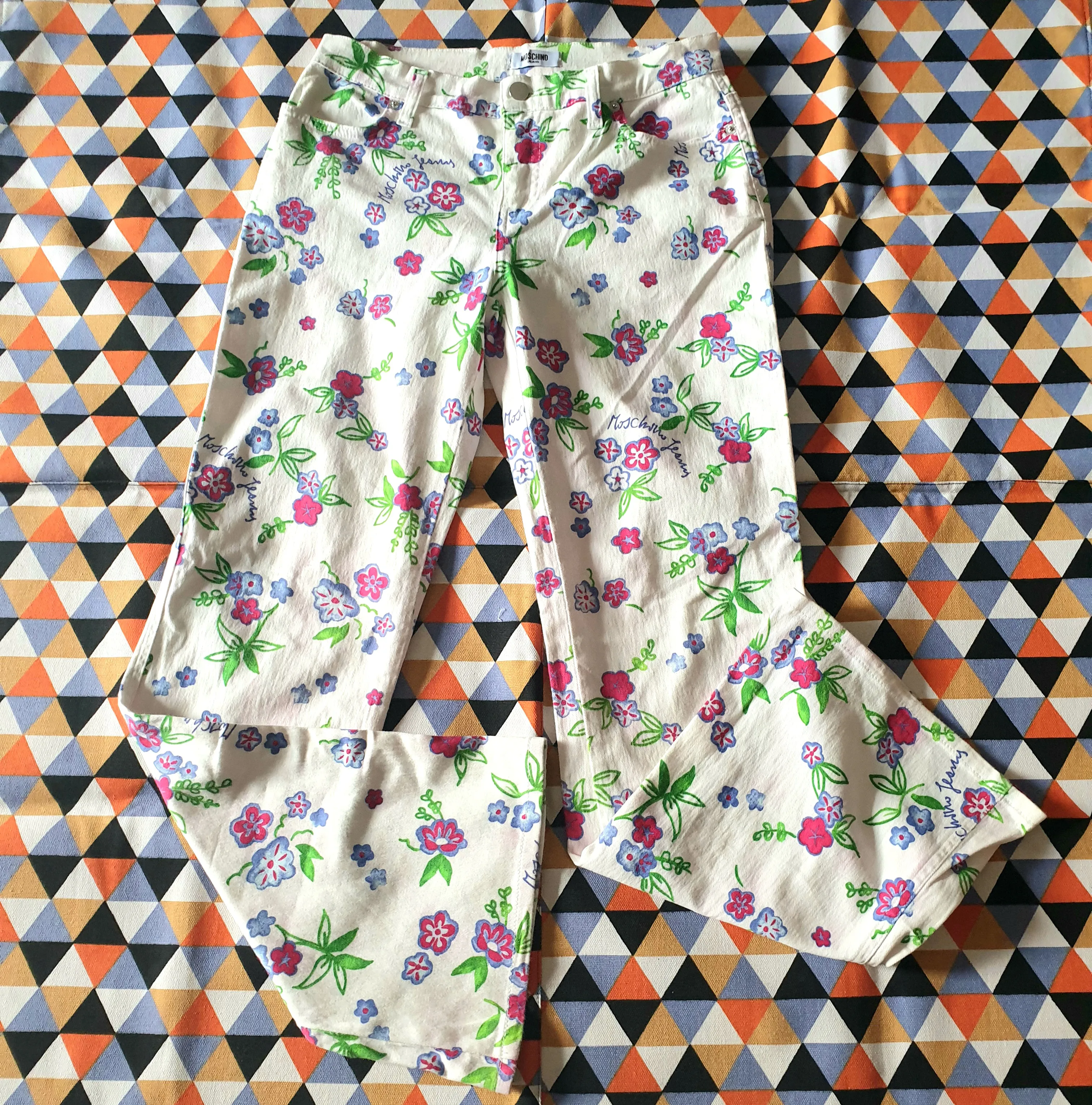 Vintage Moschino Jeans Floral Low Denim