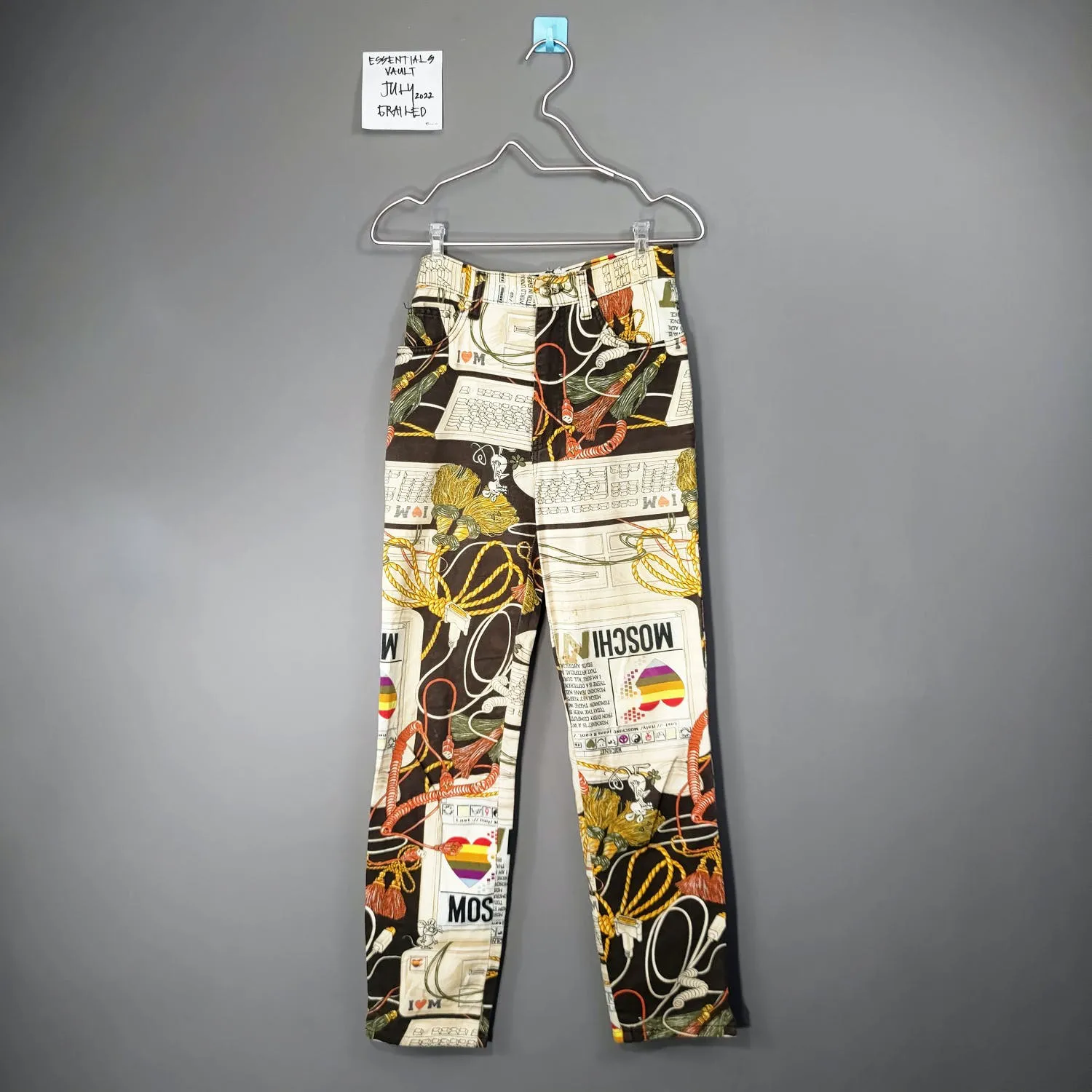 Moschino Jeans Pop Art All Overprint Denim Pant