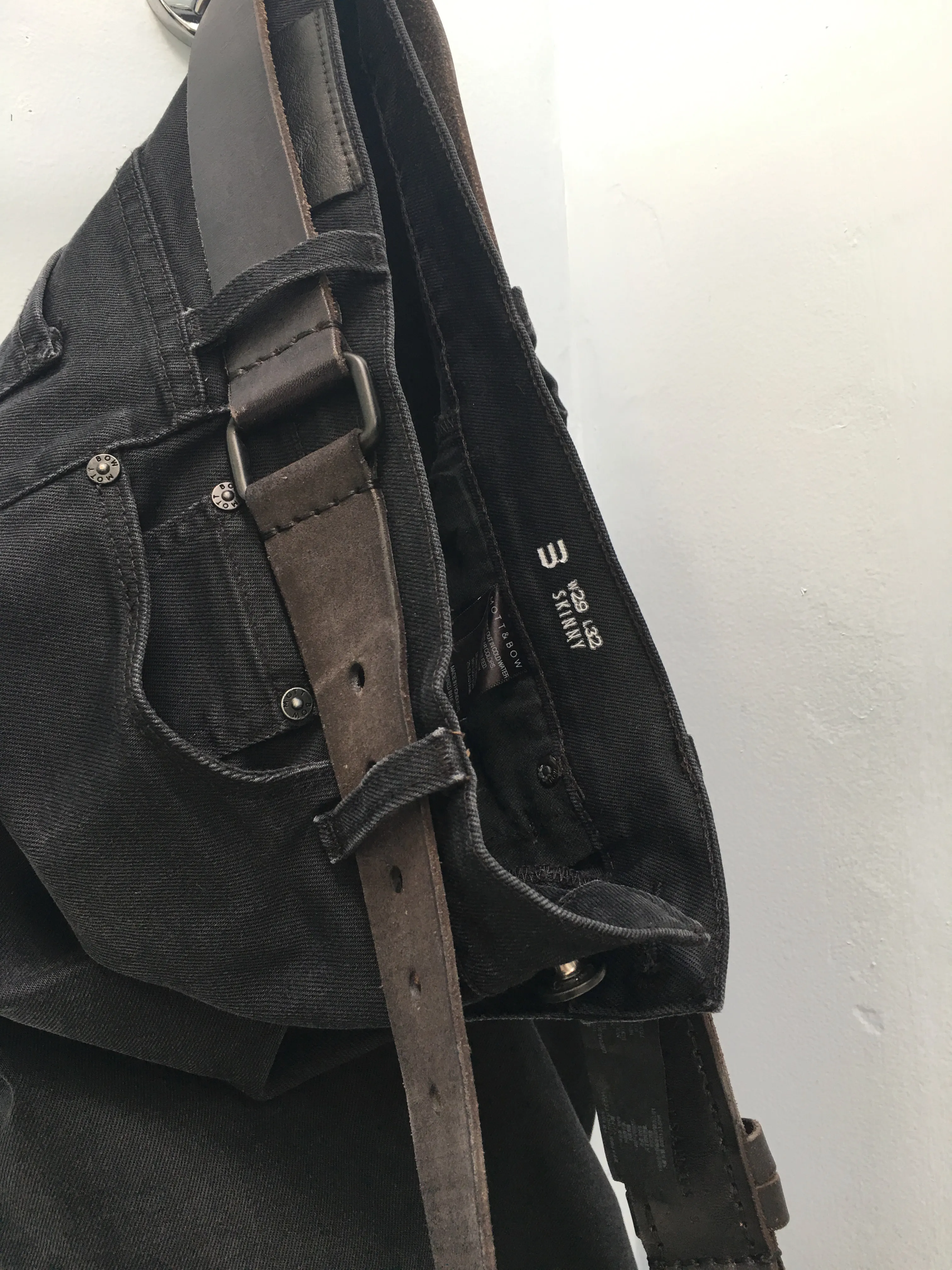 Slate gray skinny jeans