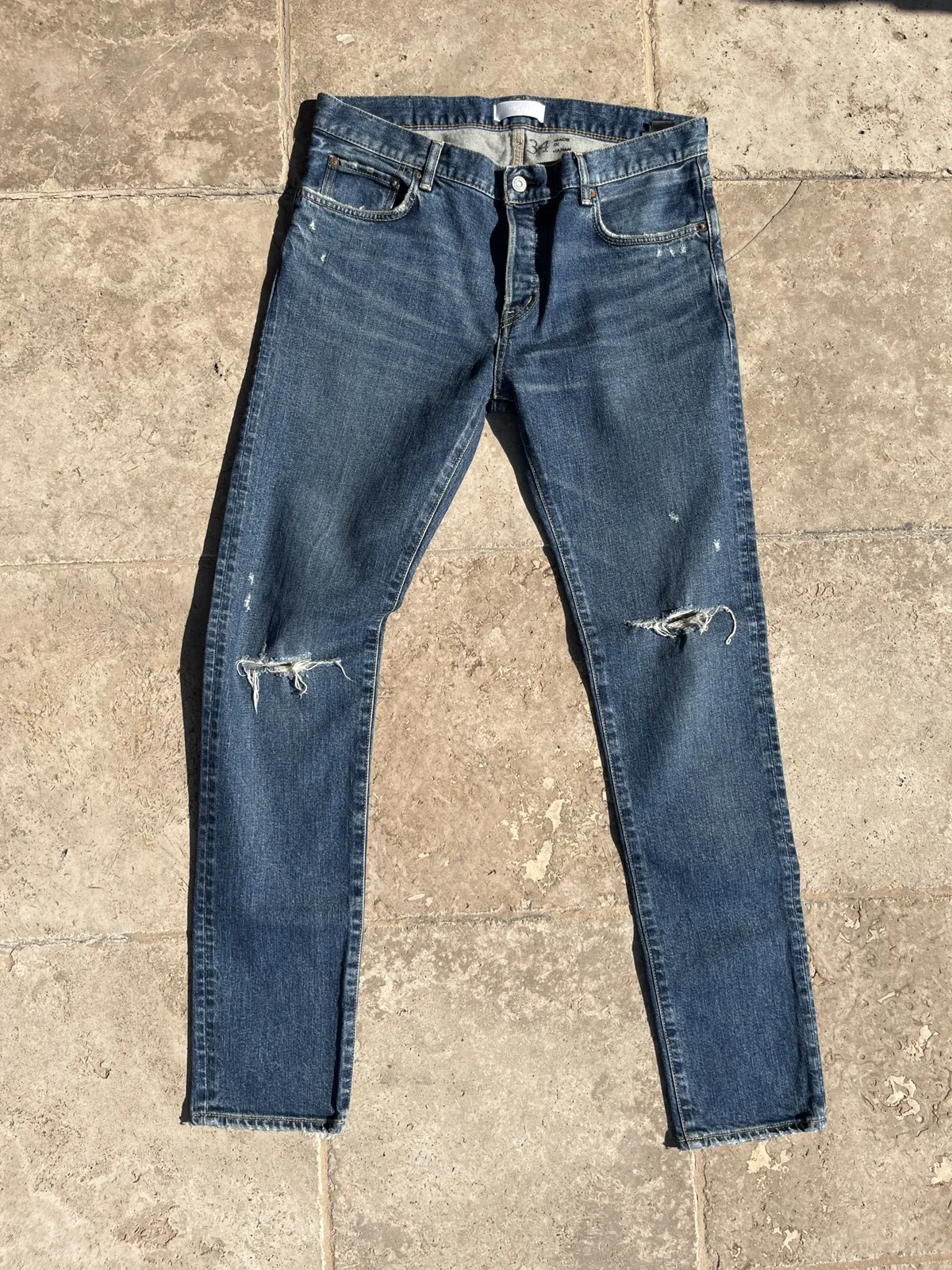 Men’s Moussy Vintage Distressed Denim Jeans Made in Japan
