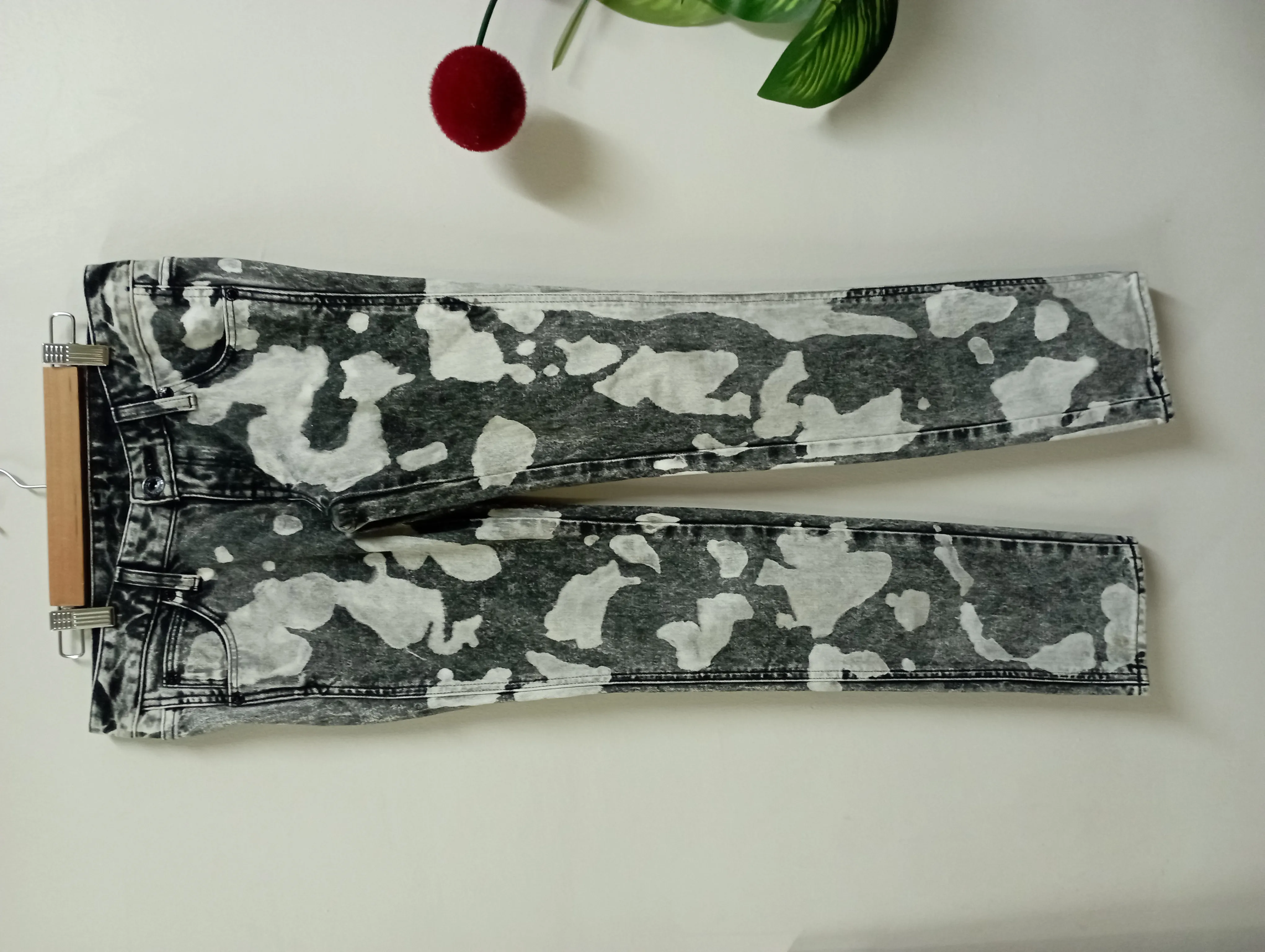 made In Japan Bleach Jeans Moussy Low Rise