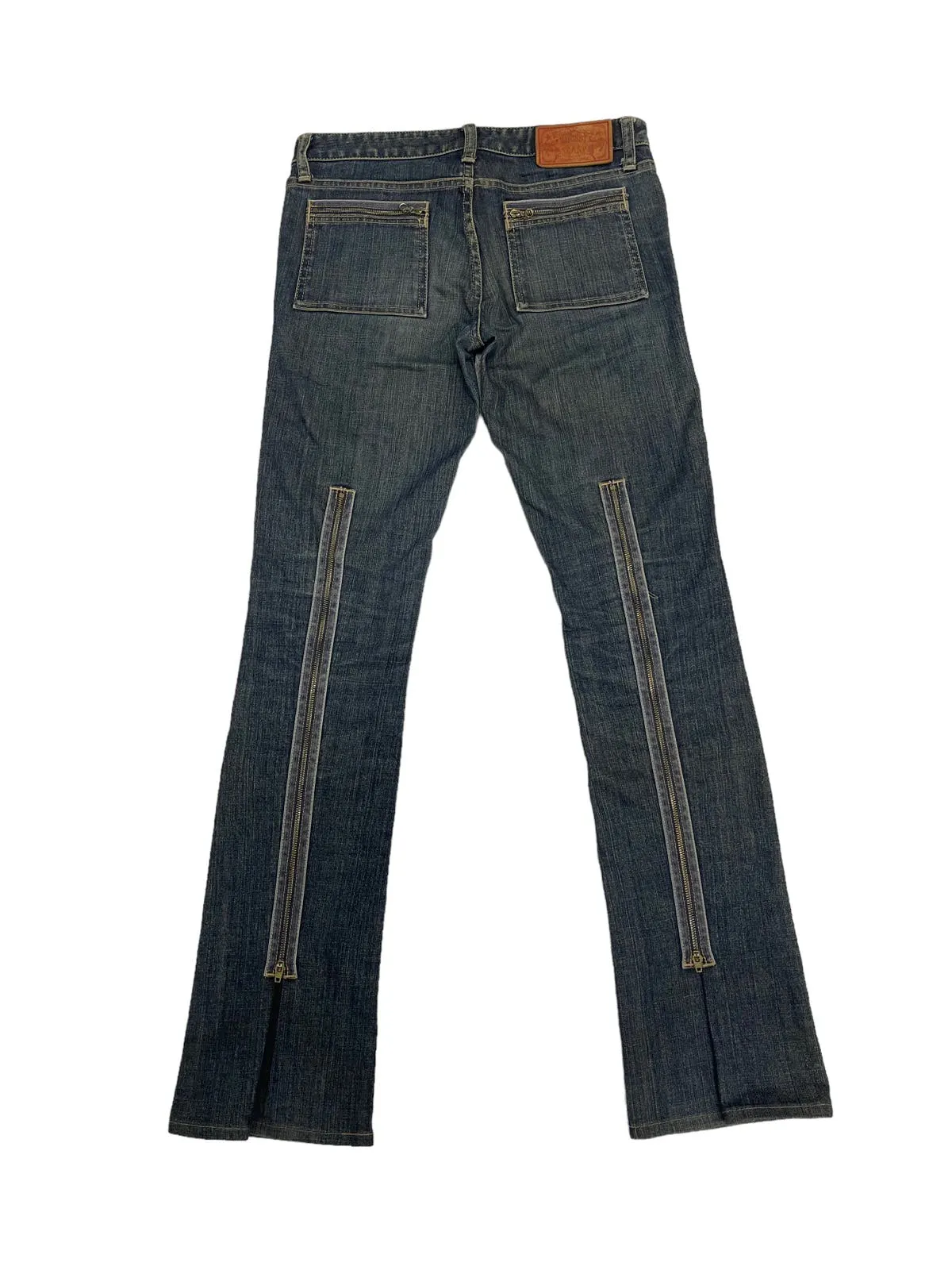 Vintage Moussy Zipper Denim Jeans ! Very Rare Design