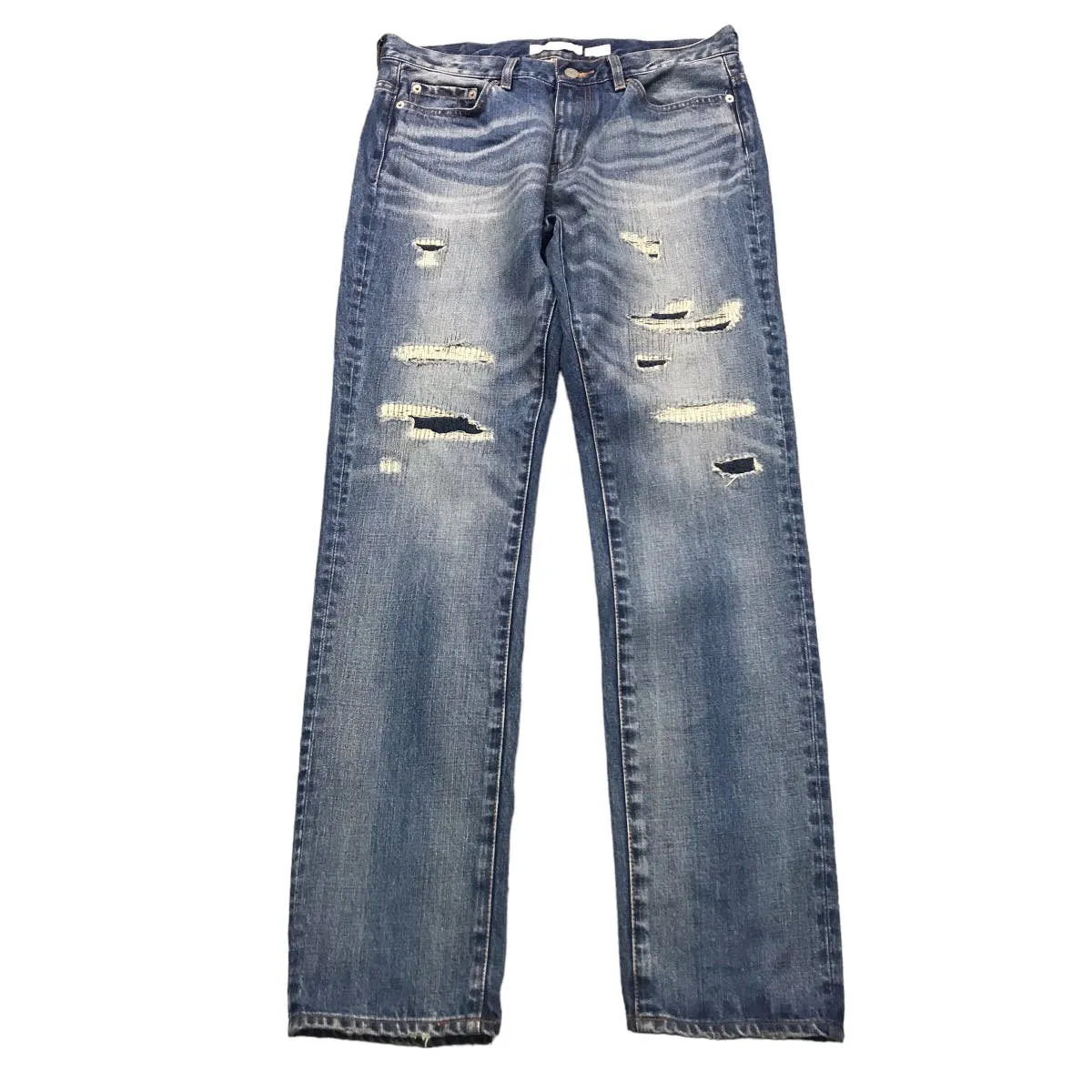 MOUSSY RIPPED DISTRESSED DENIM PANTS