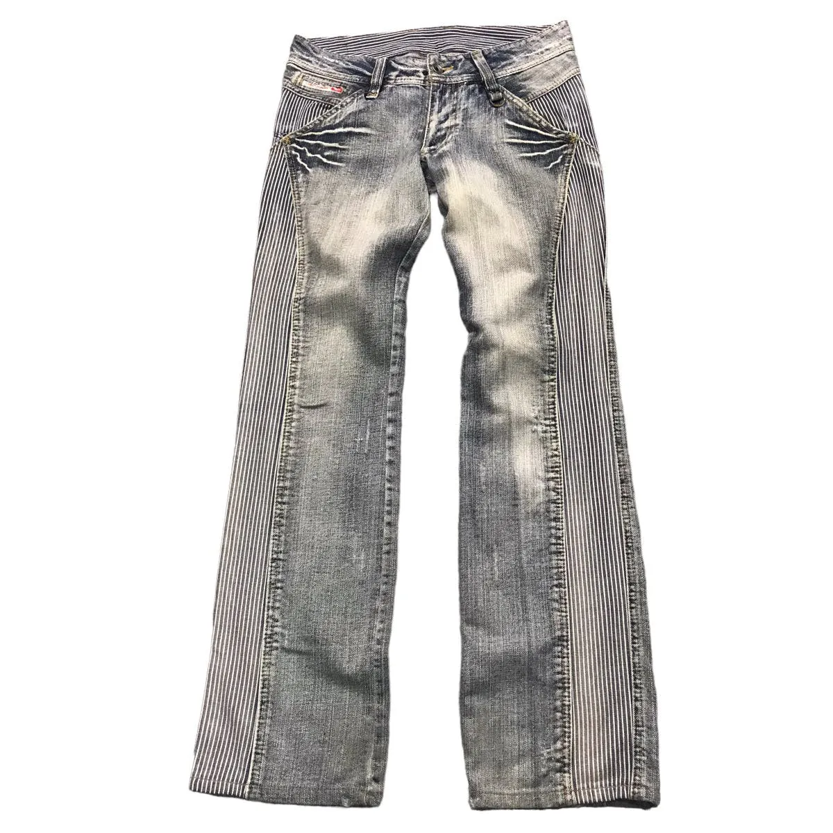 NICOLE CLUB FOR MEN DISTRESSED DENIM PANTS