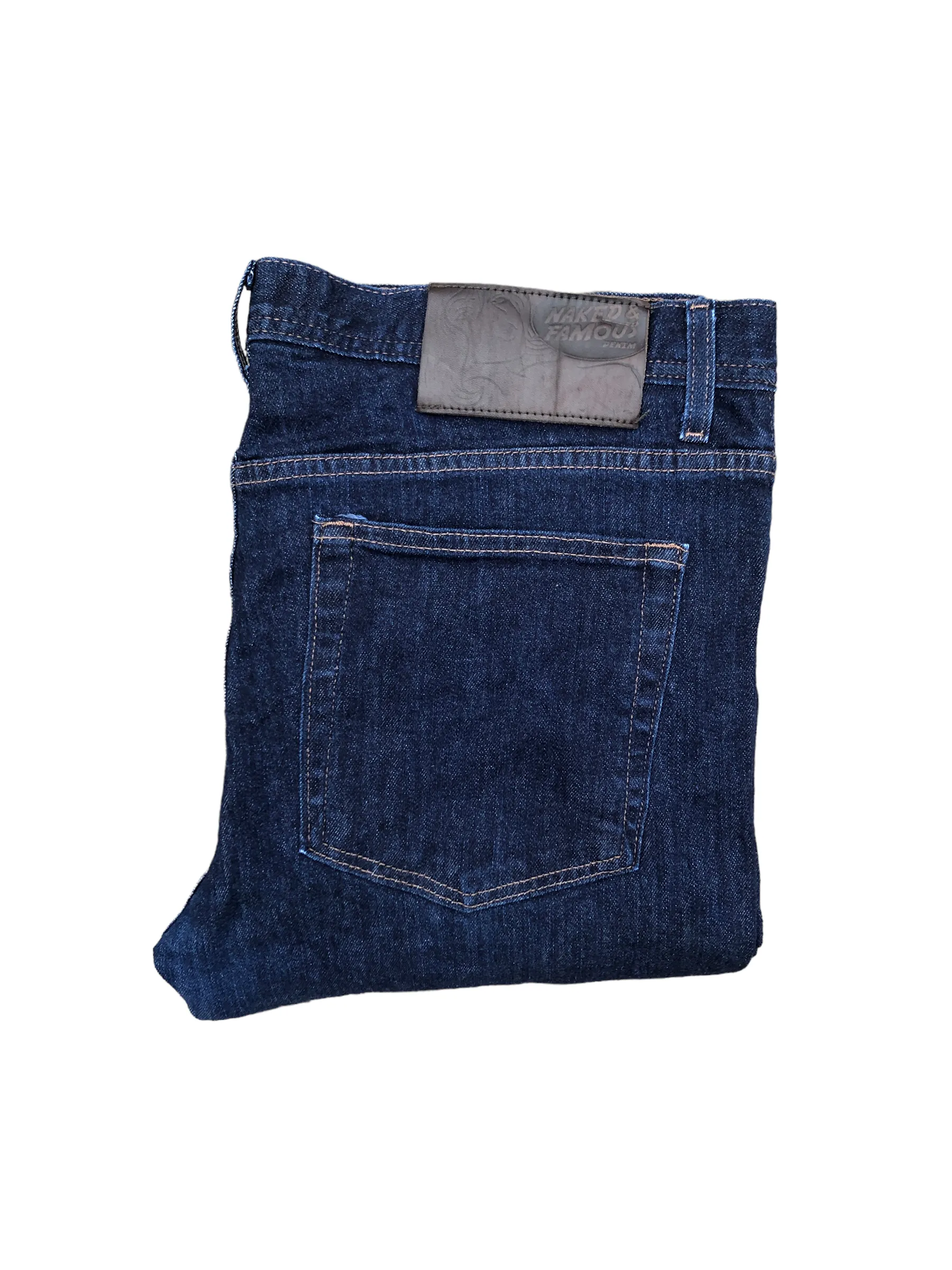 Naked & Famous Jeans Size 36 11oz Dark Indigo Stretch Blue