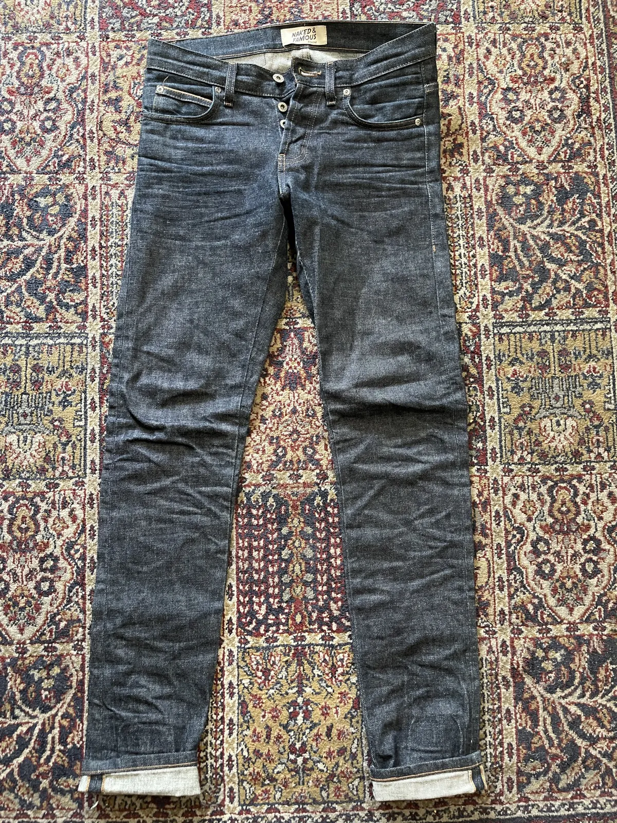 Naked & Famous Skinny Selvedge jeans “Chinese New Year Dog”