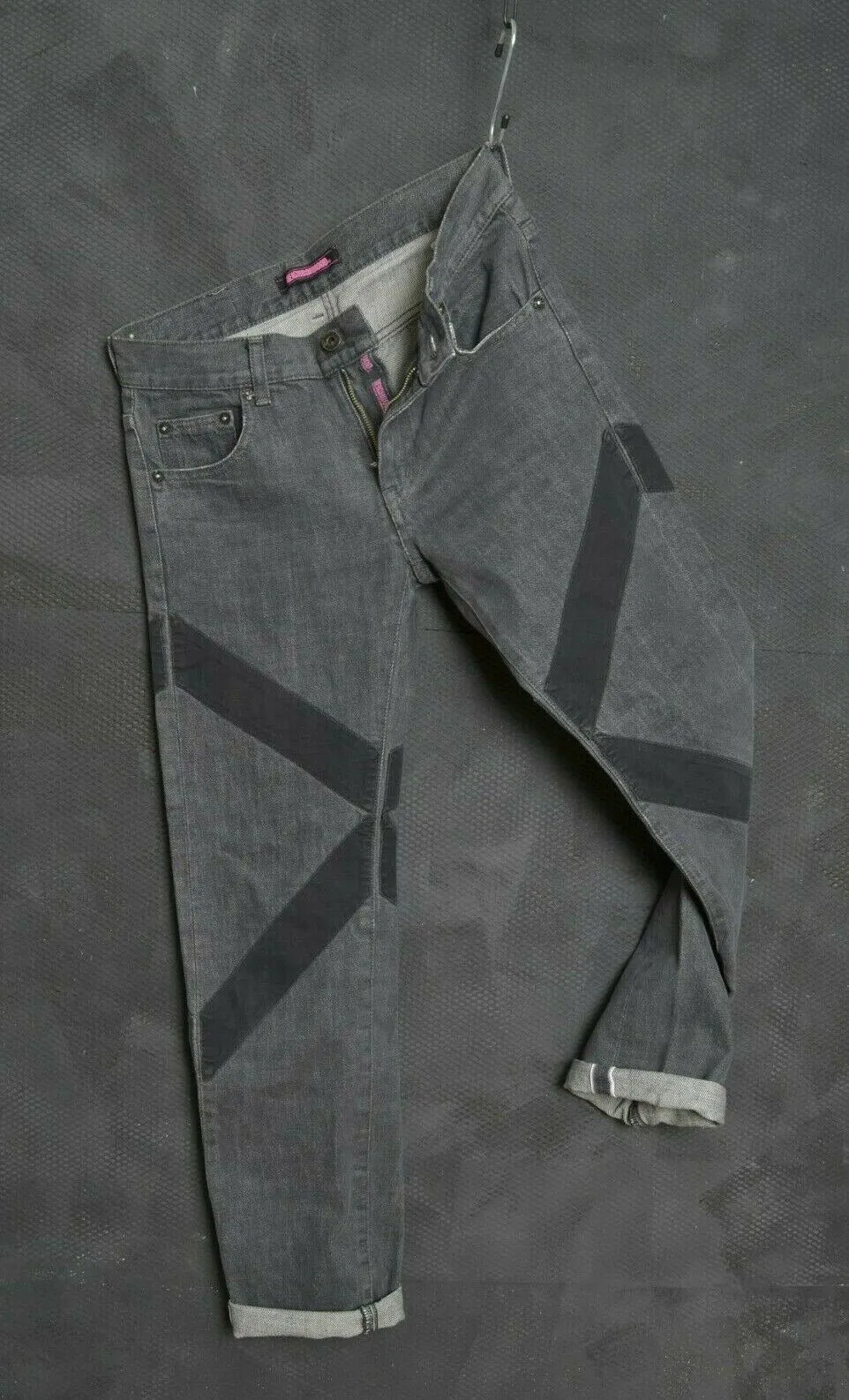 Japanese Denim W28 L29 Selvage Grey Fragment Narrow Pant