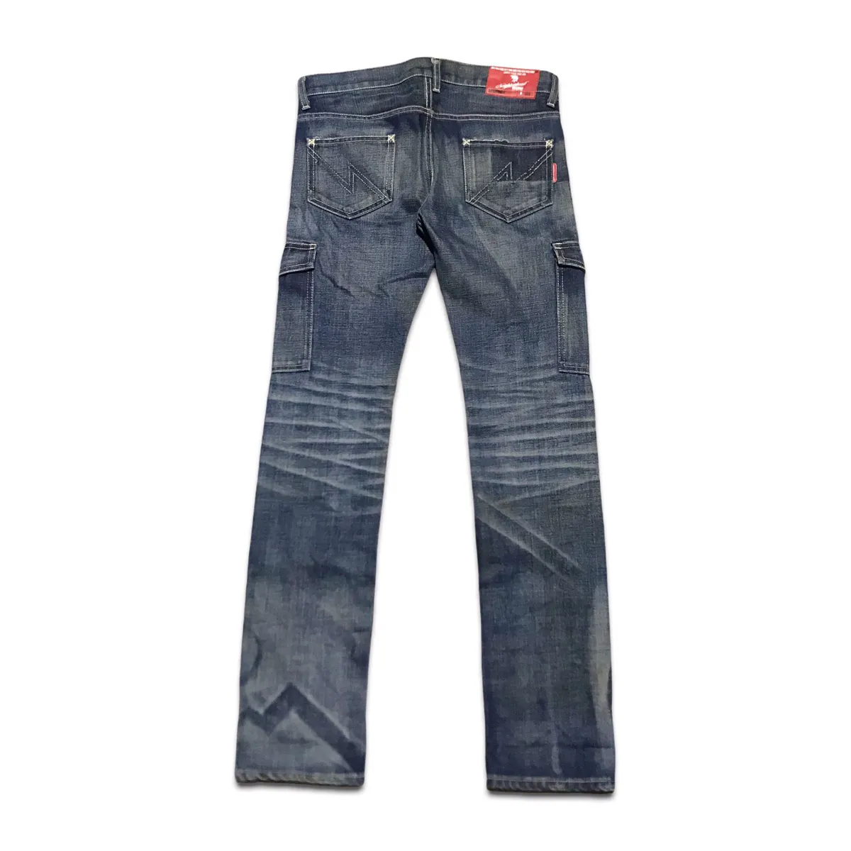 Neighborhood SS2004 Cargo Selvedge Raw Fades Denim Pants