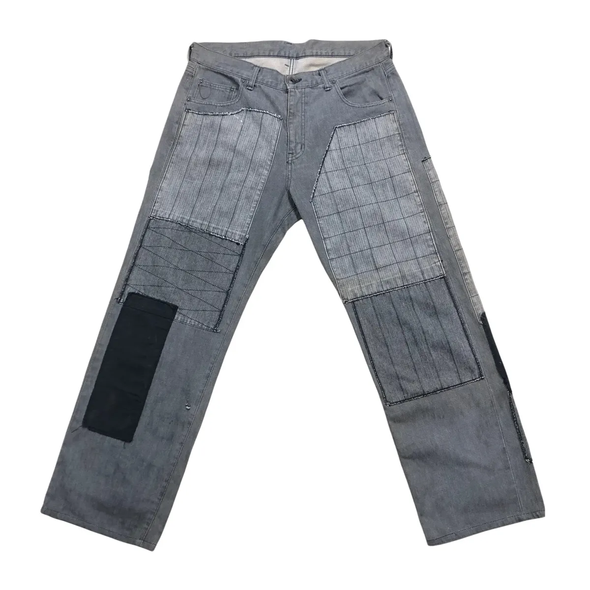 Neighborhood Denim Jeans Patchwork Custom Design