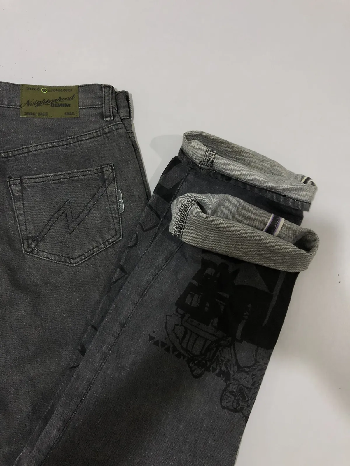 Neighbourhood selvedge denim savage basic jeans