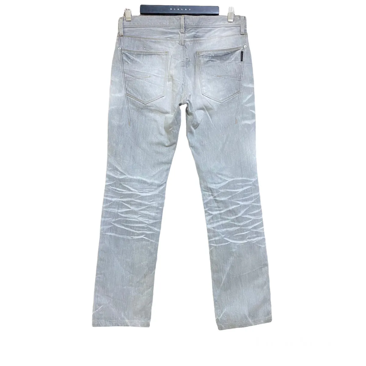 Black Barrett Waxed Denim Jeans By Neil Barrett