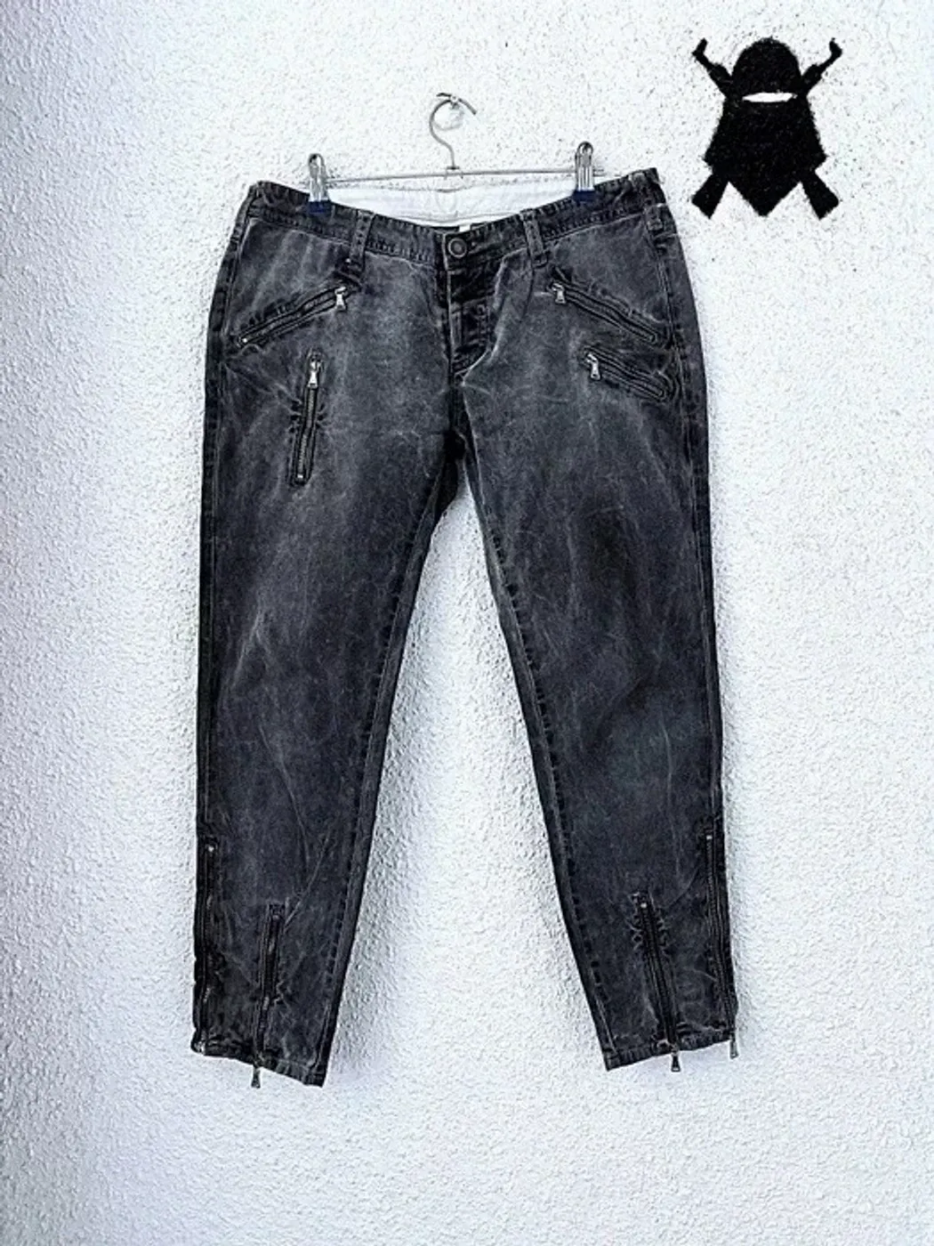 NEIL BARRETT ZIPPER DENIM JEANS