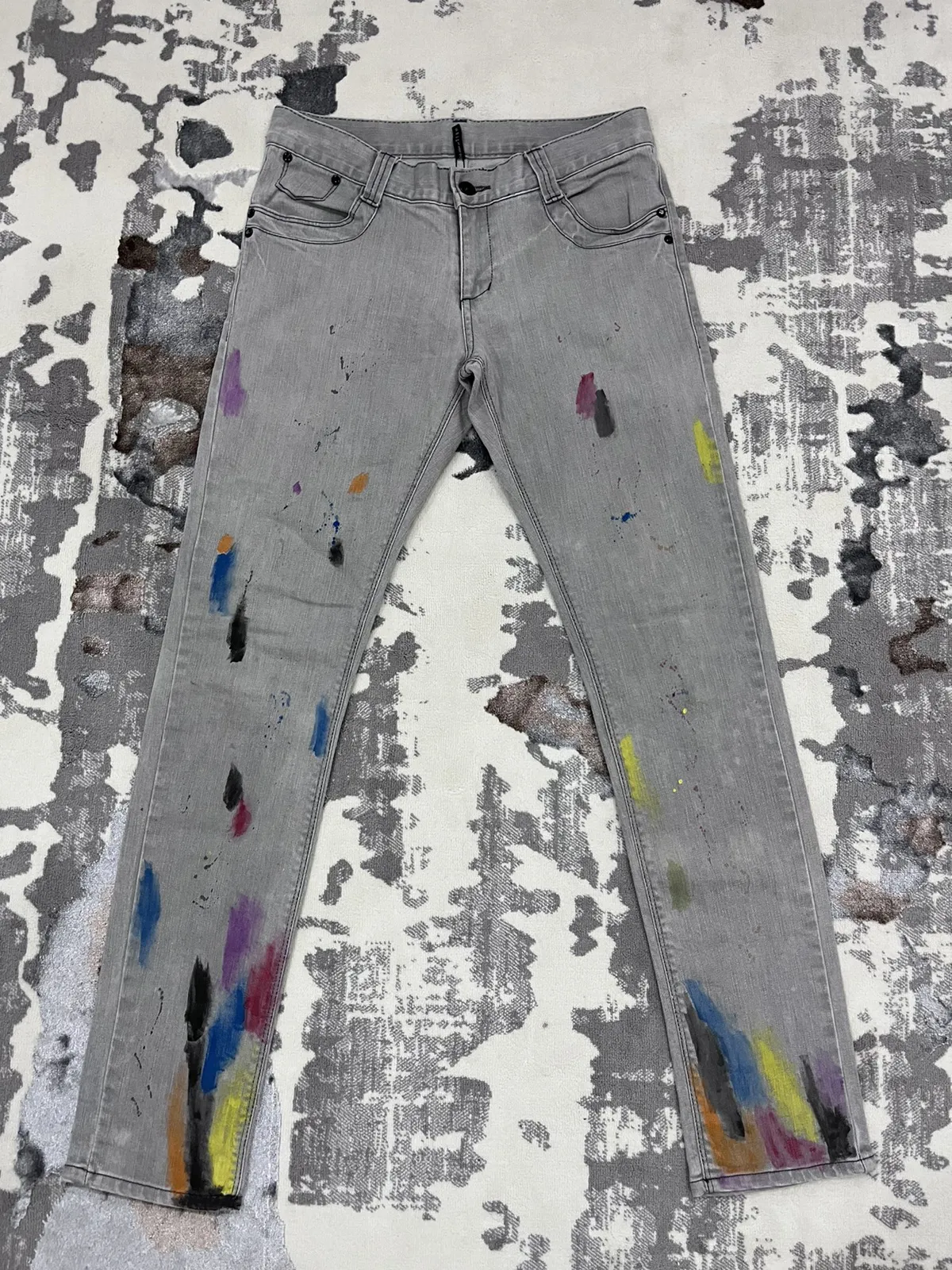 Painting Jeans Blackbarrett by Neil barrett