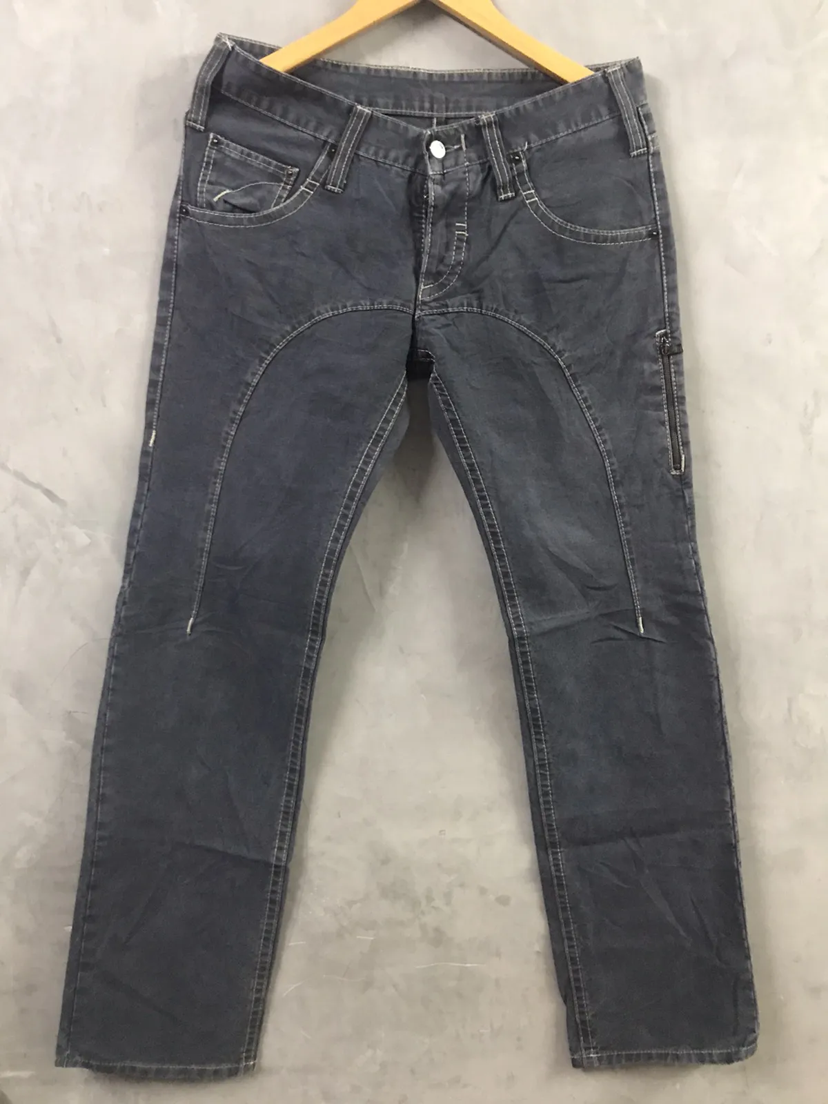 Neil Barrett Wash Denim Jeans Straight Cut