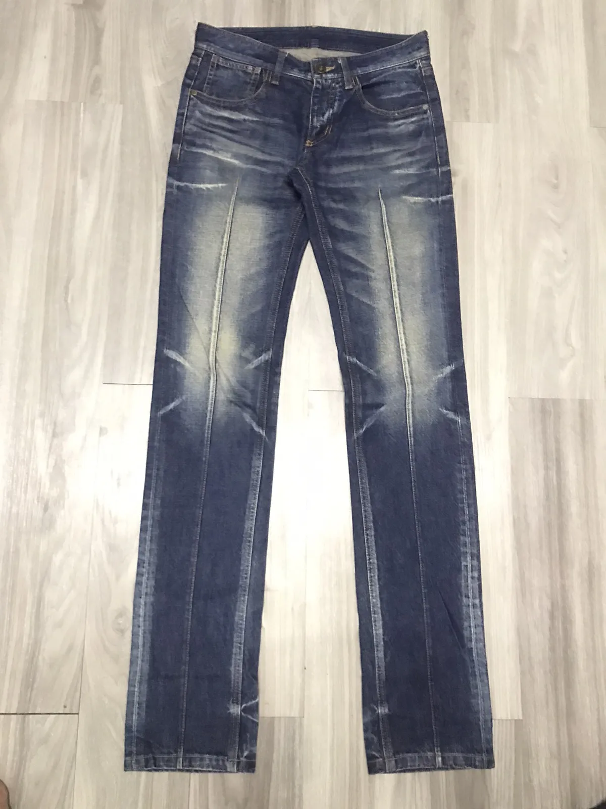 NEIL BARRETT Washed Denim Jeans