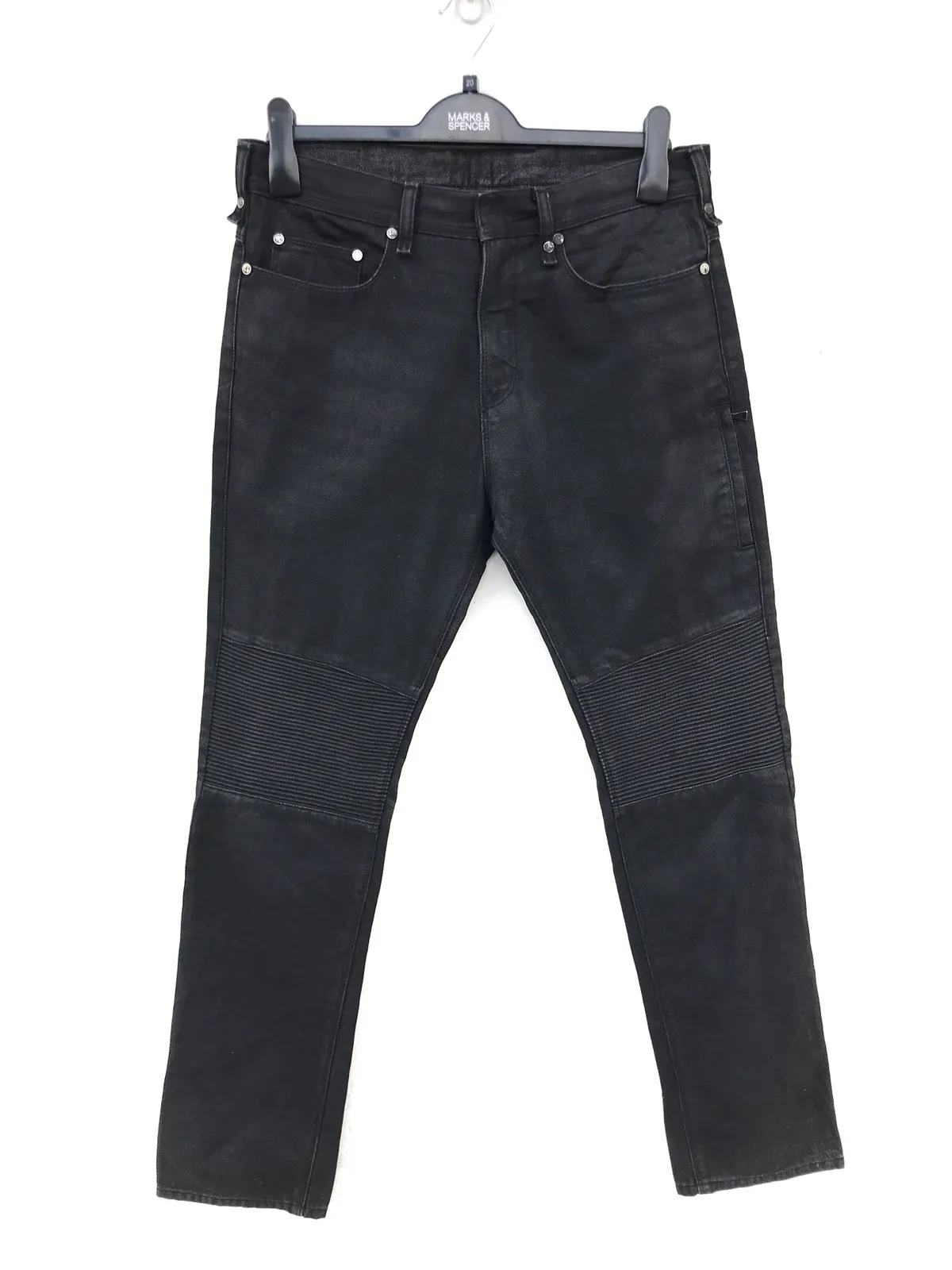 Neil Barrett Made in Italy Black Bikers Jeans