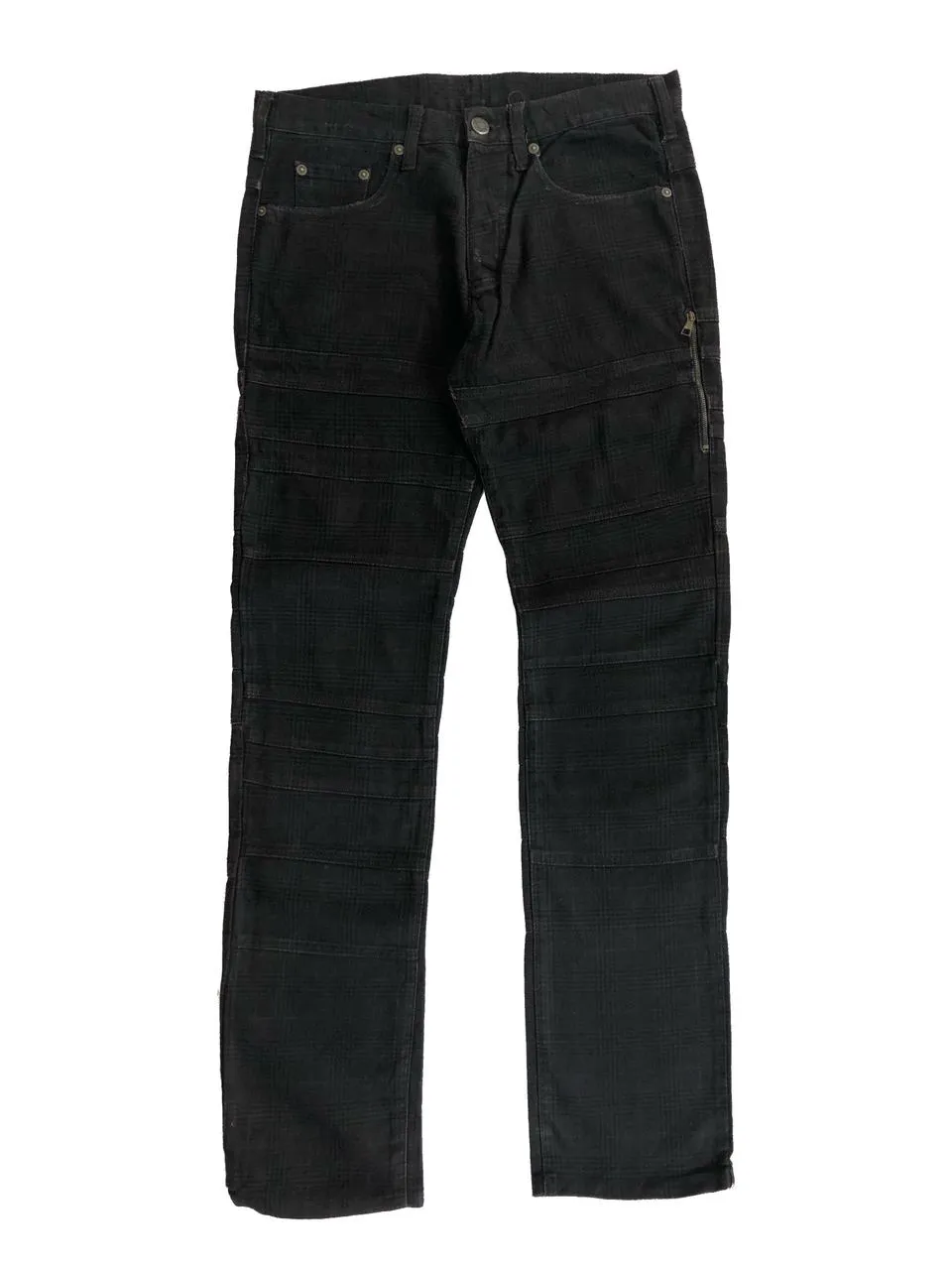 Black Plaid Hagi Jeans