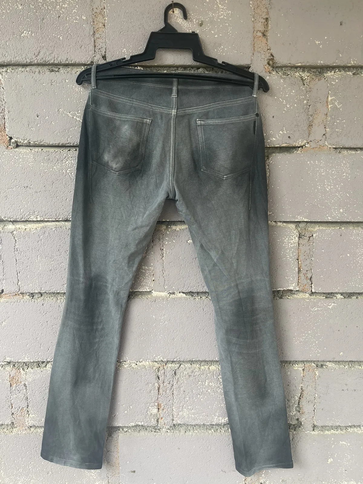 Rare BLACK BARRETT BY Neil Barrett Distressed Denim Jeans