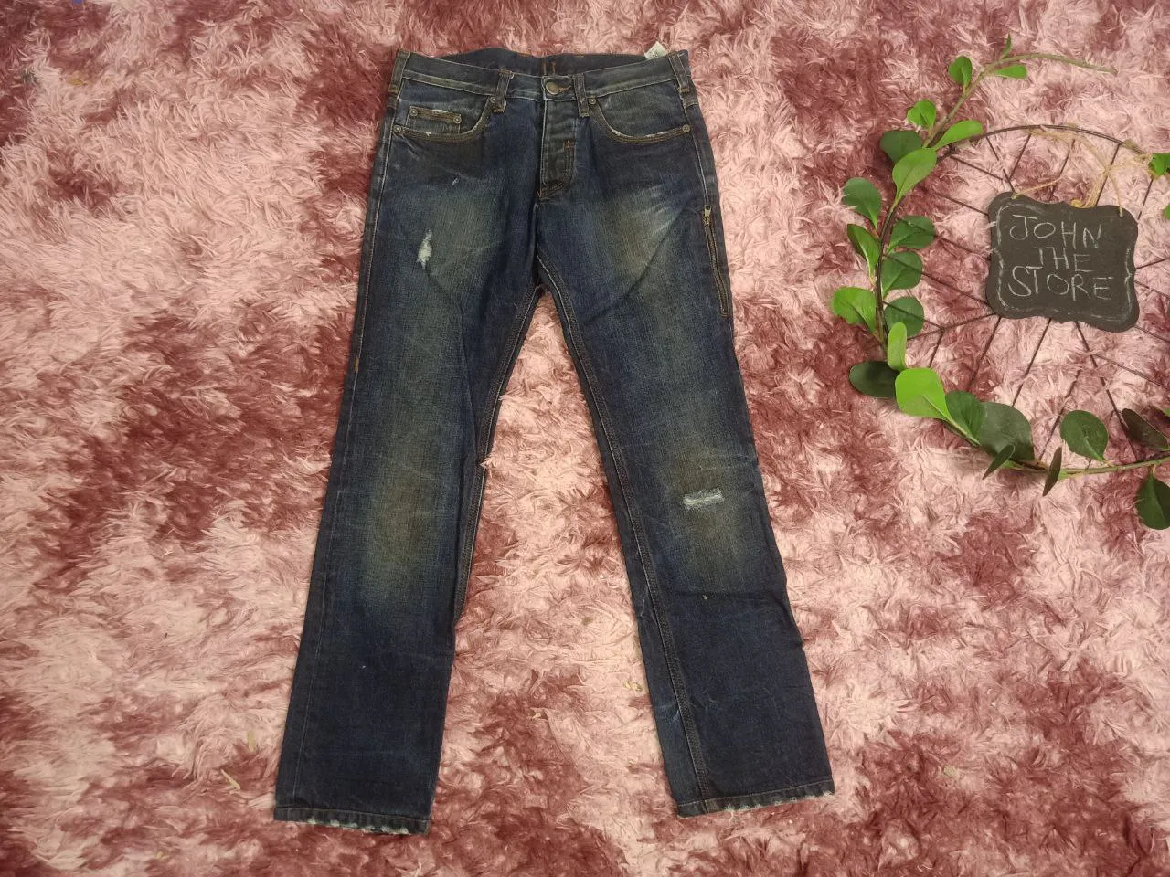 Neil Barrett indigo denim jeans