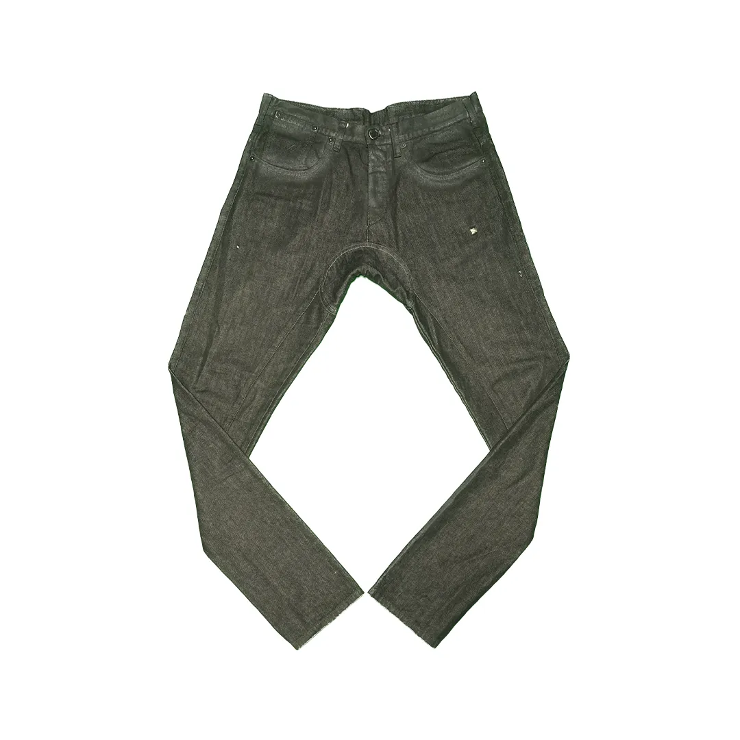 Neil Barrett Damaged Coated Denim Pants
