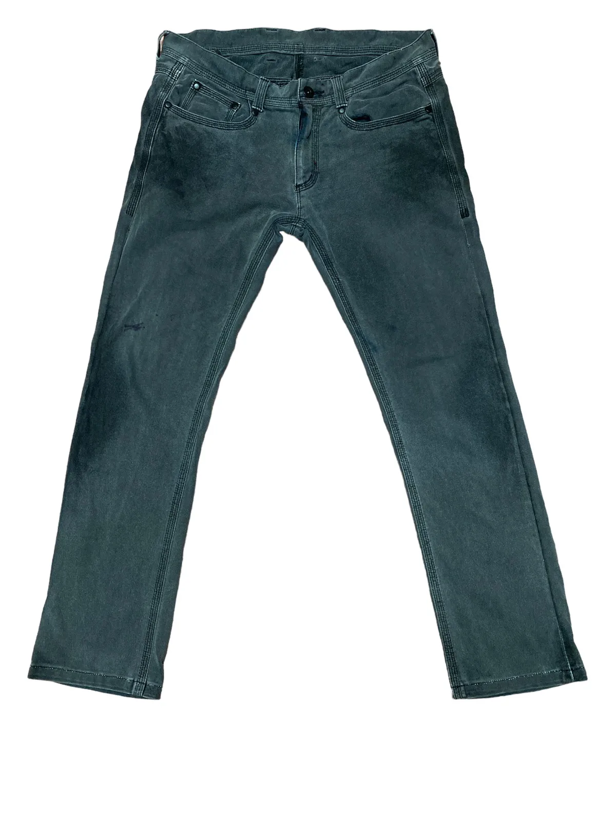 Vintage Black Barret by Neil Barrett Distressed Pants