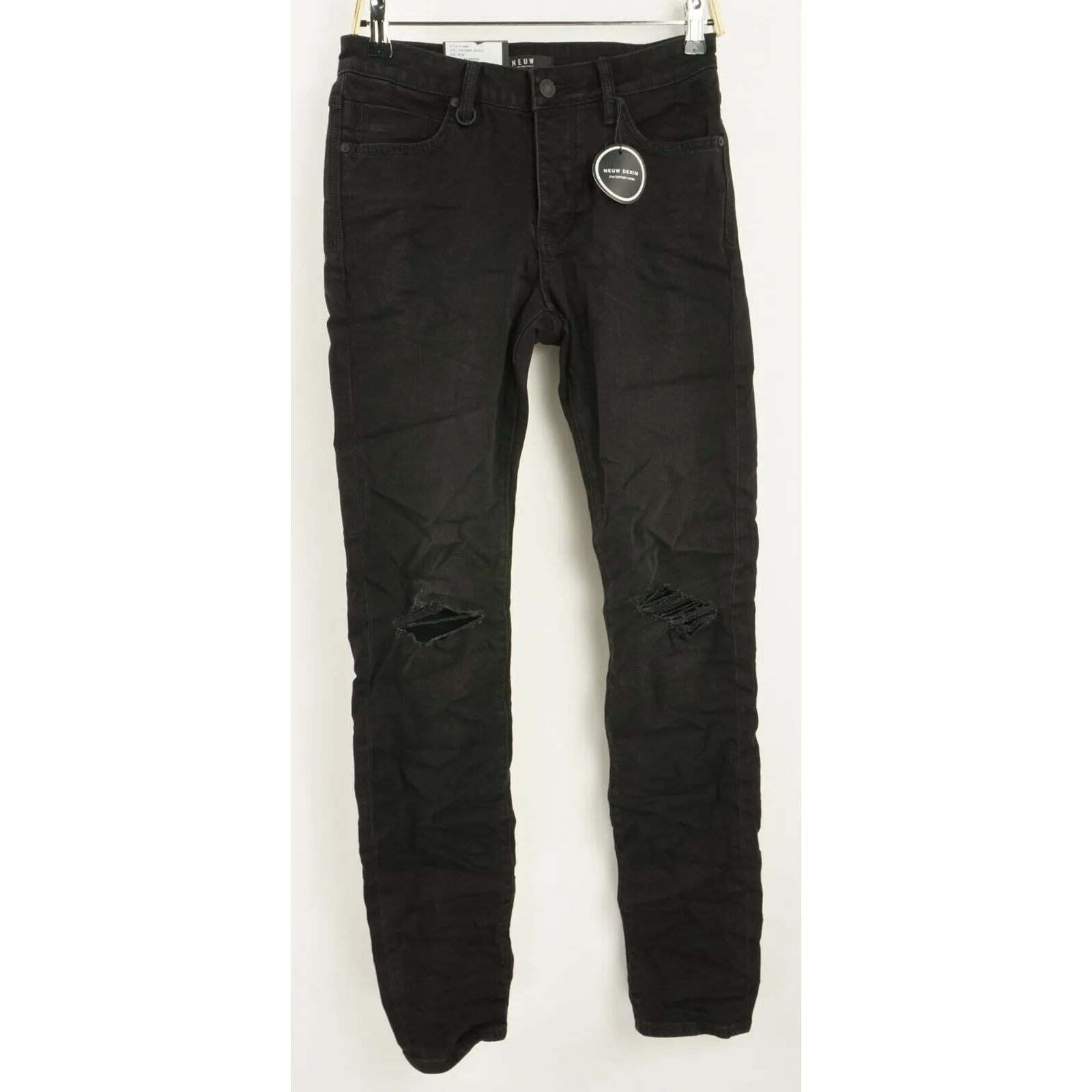 New NEUW Denim Iggy Skinny 29 x 32 "Viscious" Black Jeans