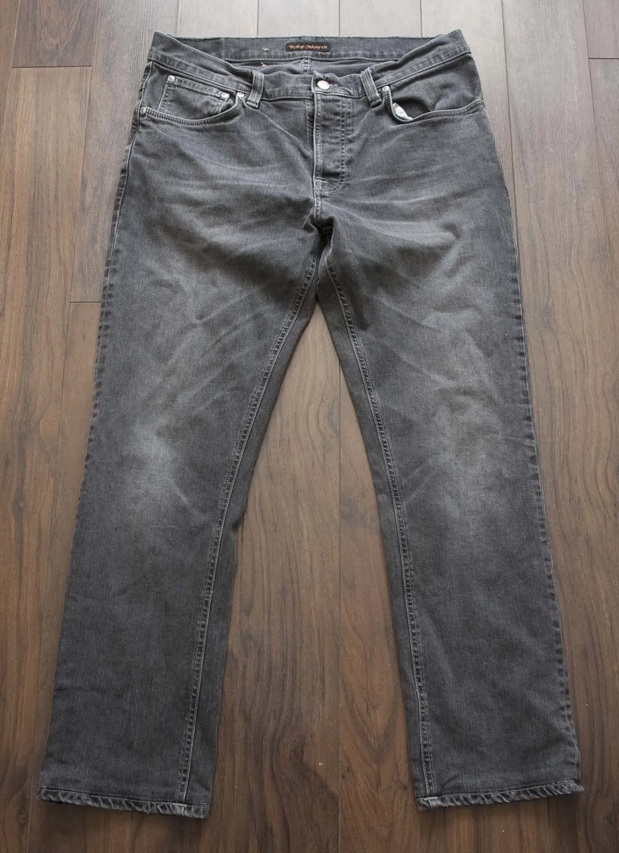 Nudie Jeans Grim Tim Gray Size 35x28