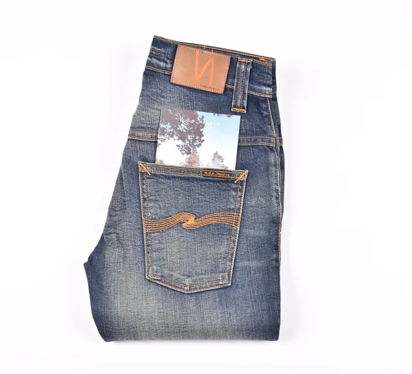 27207 NUDIE JEANS Thin Finn Classic Orange Jeans Size 28/32