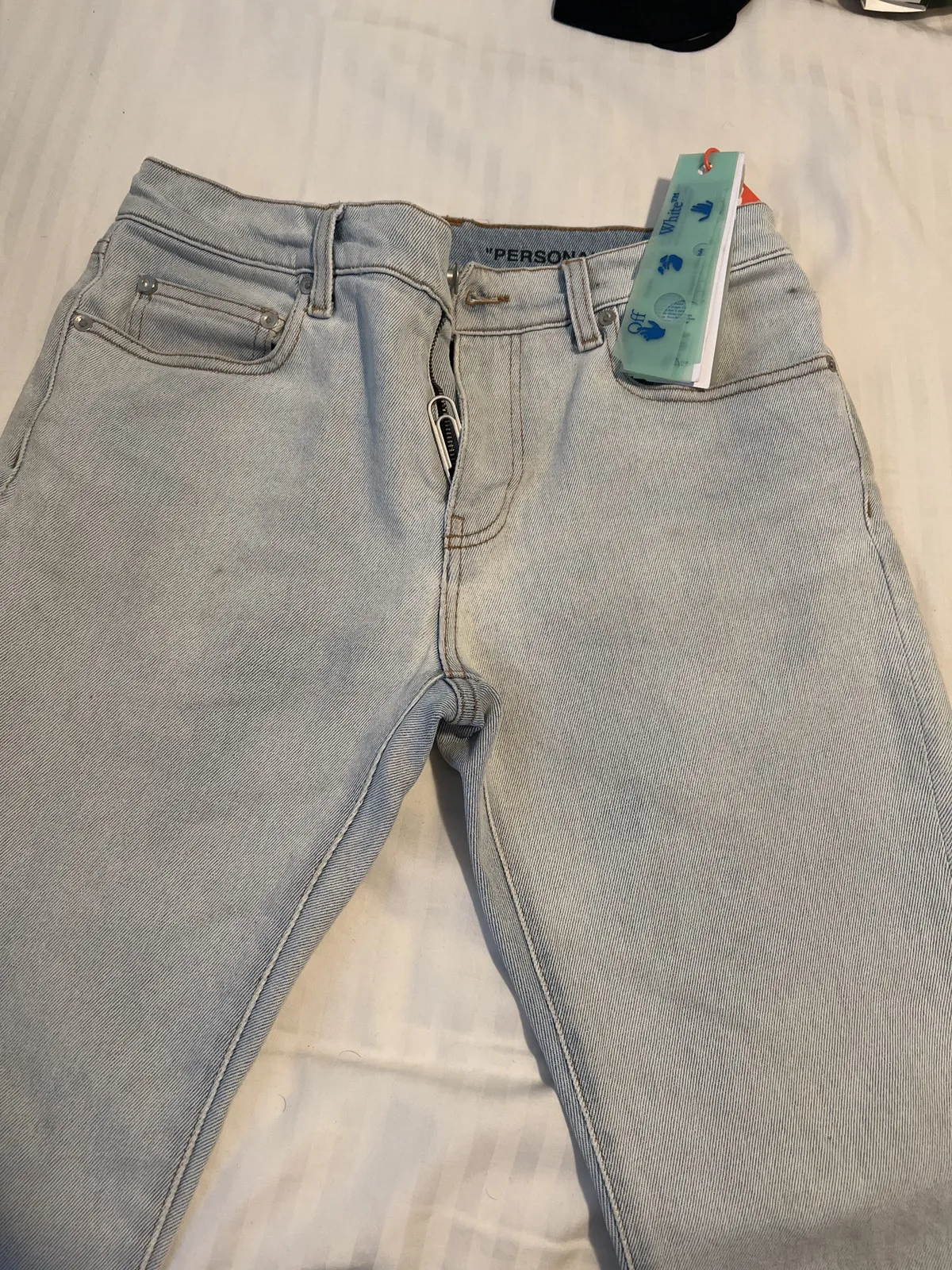 Off-White Skinny Bleach Jeans Size 29