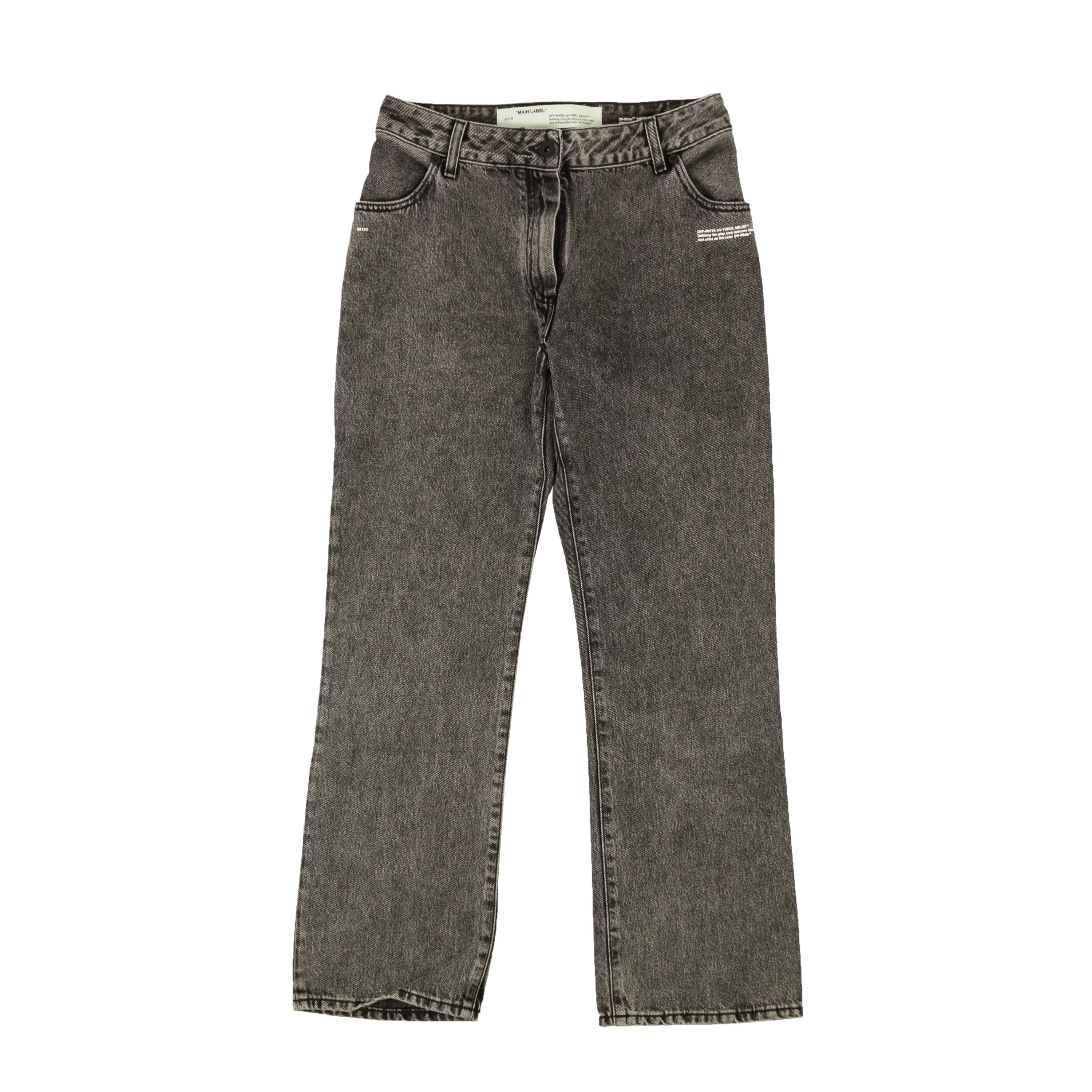 Dark Grey Wash Cropped Leg Jeans Size 26