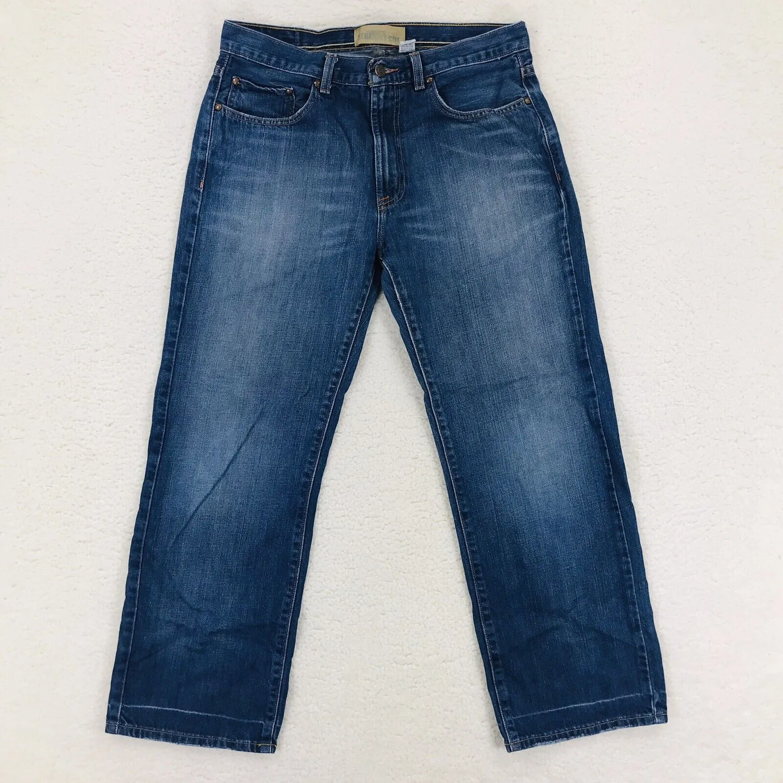Old Navy Straight Cut Jeans Mens 31x30 Blue Faded Denim Pants Act 32x28