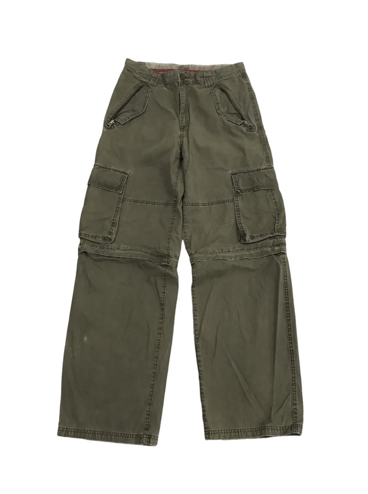 Old Navy Cargo Pants Multipockets Detachable Leg Distressed