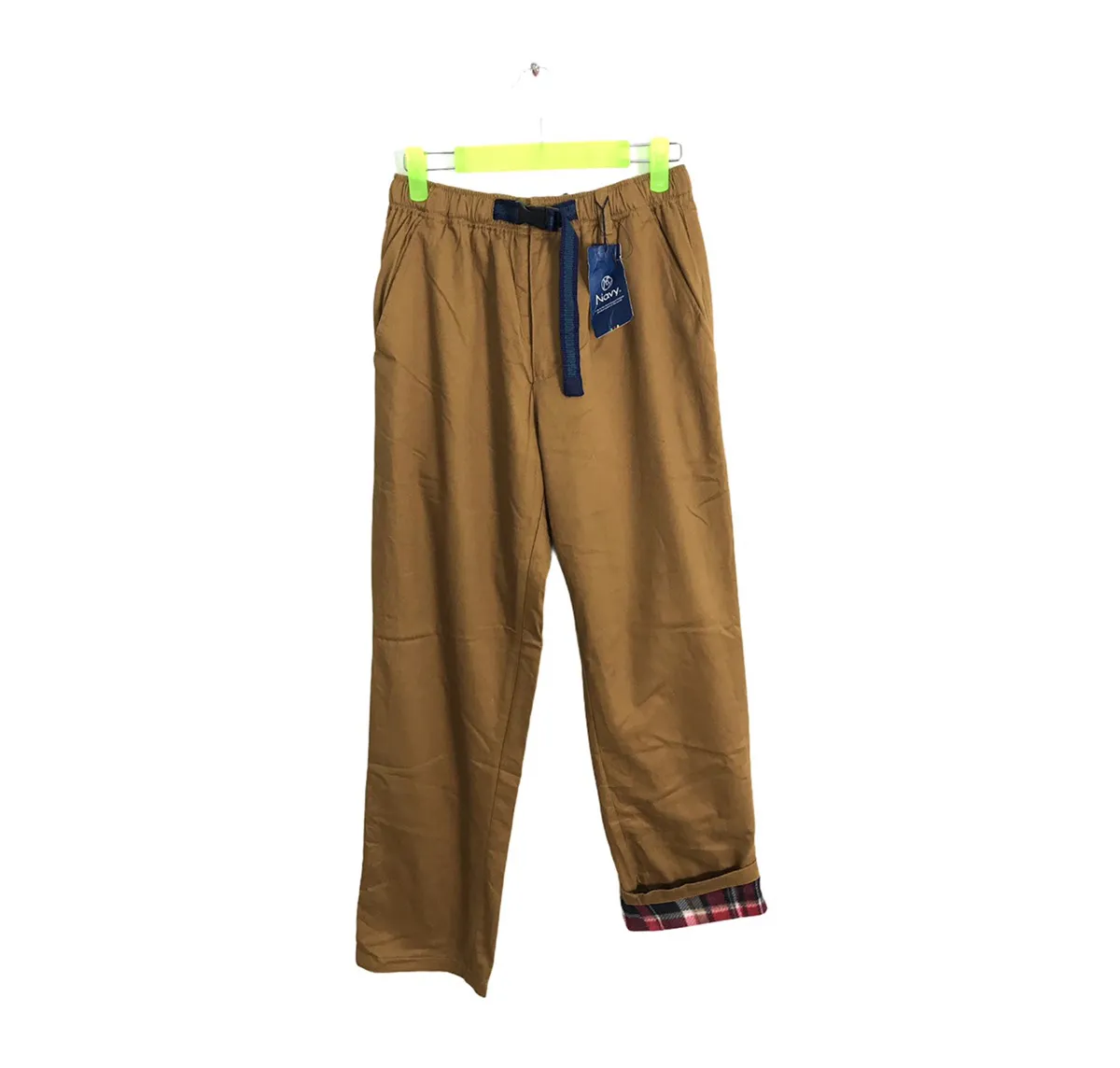 Vtg Navy Adjustable Khakis Casual Pant Inspired Designer