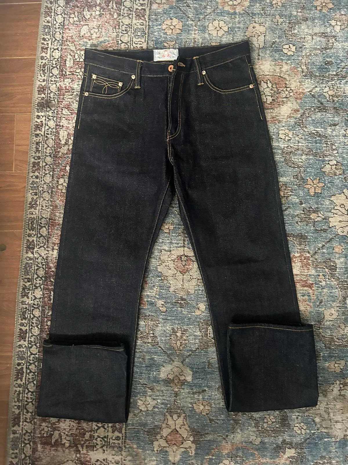 Old blue co dust devil denim
