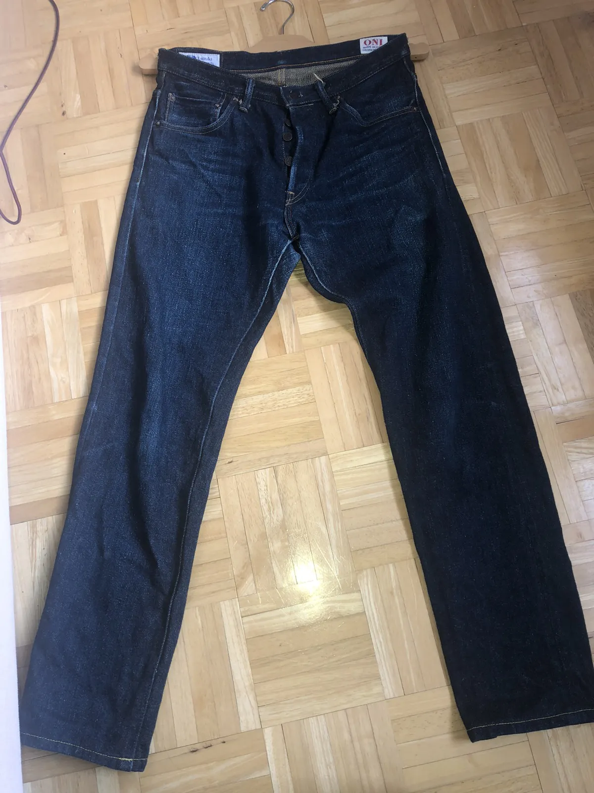 ONI x TANUKI 21.5oz Secret Denim High rise tapered (OTHT)